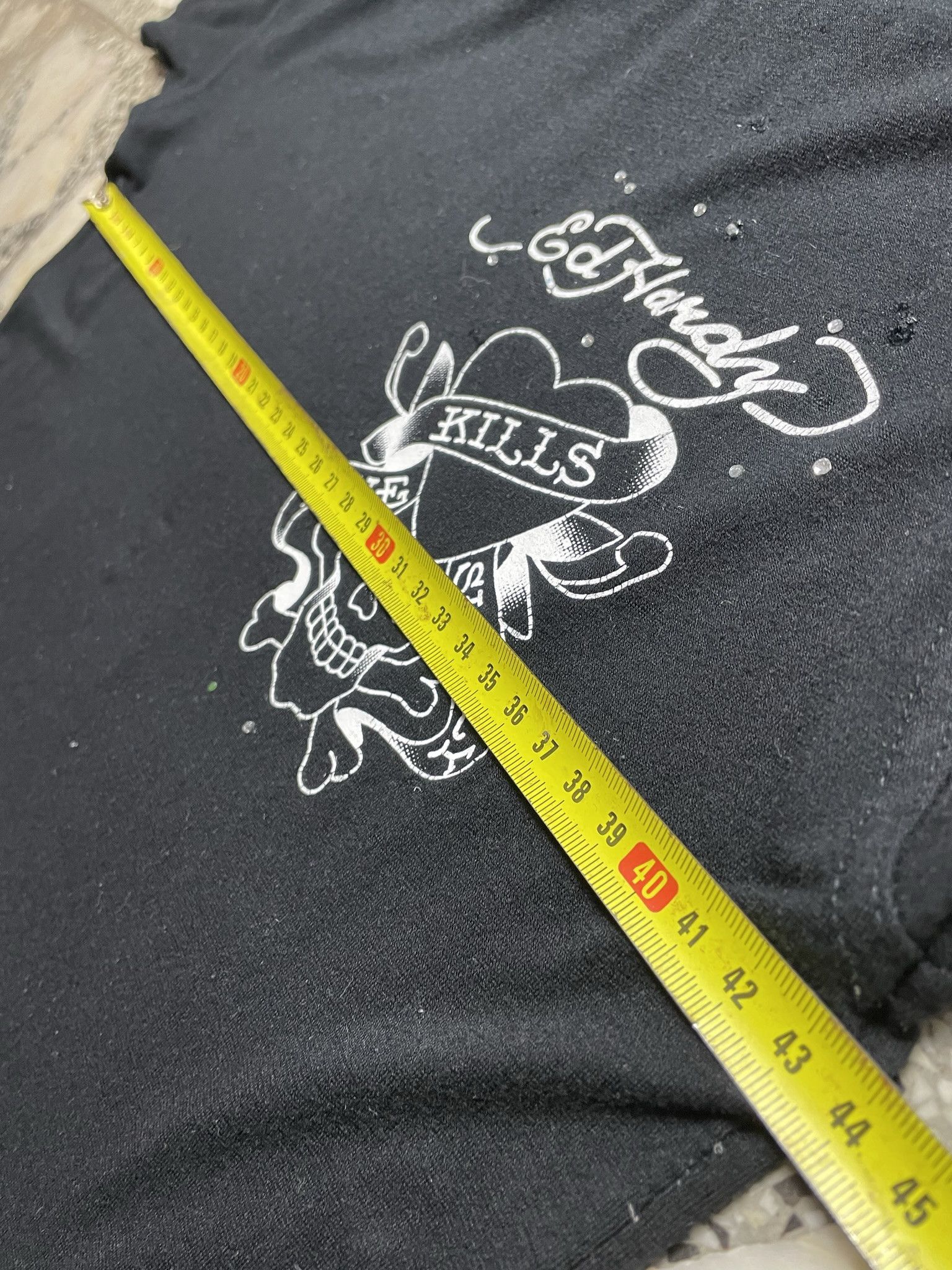Christian Audigier × Ed Hardy × Vintage VINTAGE ED HARDY Y2K BLACK CHRISIAN AUDIGIER TEE Size US M / EU 48-50 / 2 - 5 Thumbnail