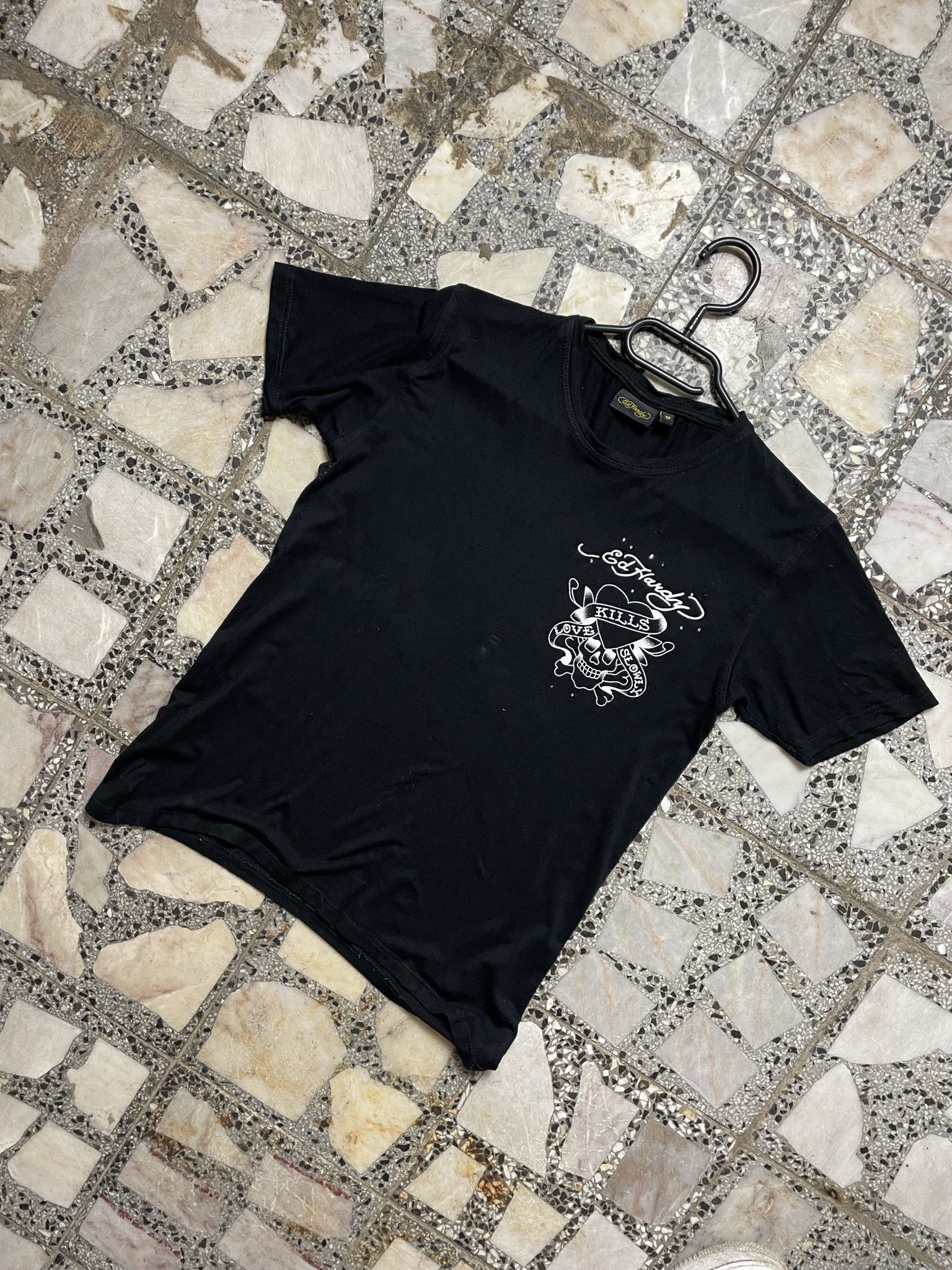 Christian Audigier × Ed Hardy × Vintage VINTAGE ED HARDY Y2K BLACK CHRISIAN AUDIGIER TEE Size US M / EU 48-50 / 2 - 2 Thumbnail