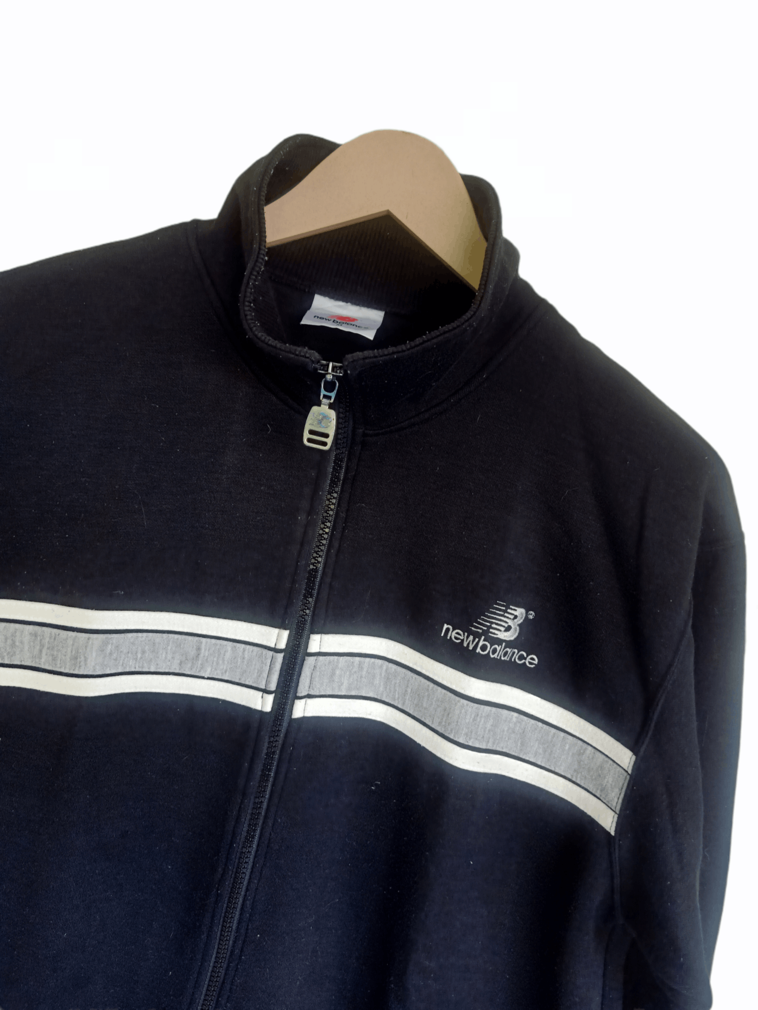 New Balance × Vintage Vintage New Balance Lining Zipper Sweater Size US M / EU 48-50 / 2 - 1 Thumbnail