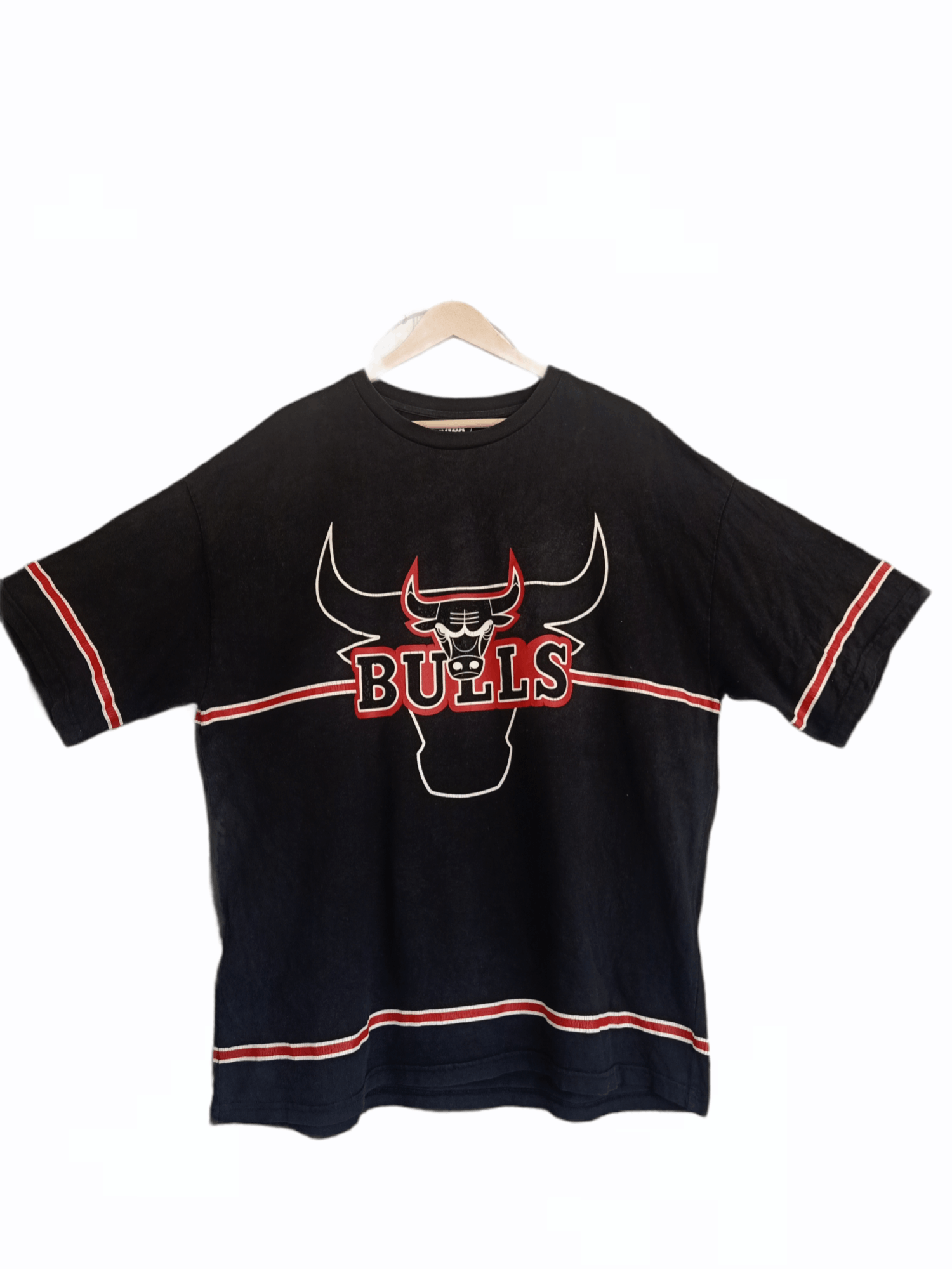NBA Chicago Bulls Sports Print T-Shirt, Men's XL unclear Charcoal Vintage Second Hand