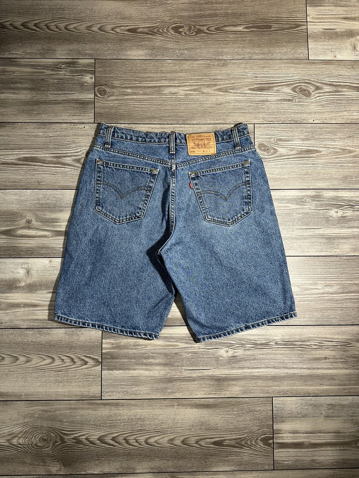 Levi's Vintage 90’s Levis 535 Denim Shorts Size US 34 / EU 50 - 2 Thumbnail
