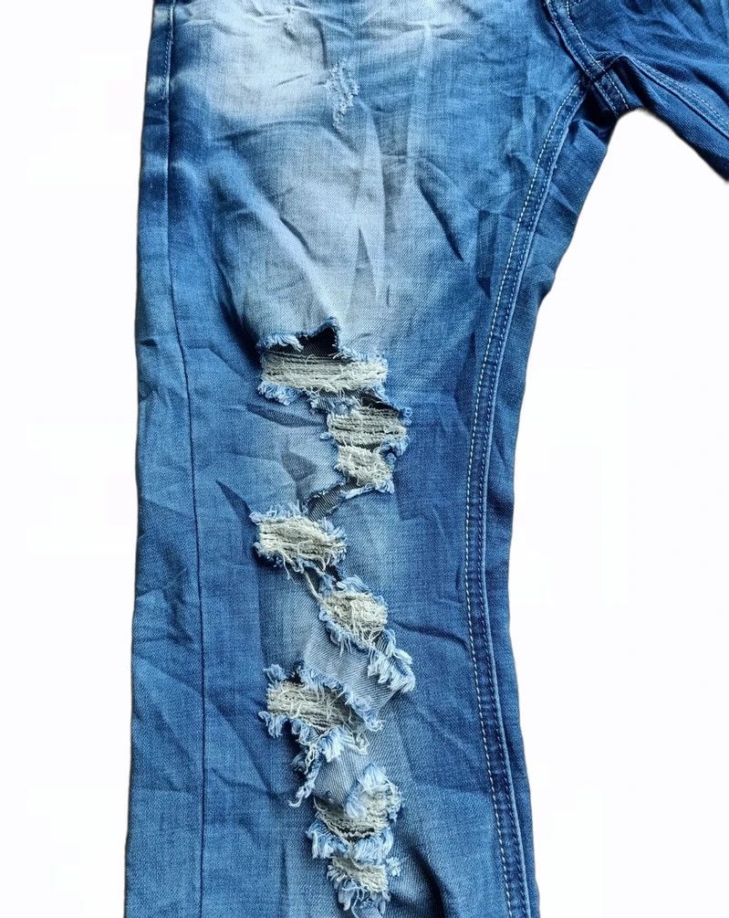 Vintage Japanese TMK Distressed Jeans Size US 32 / EU 48 - 3 Thumbnail