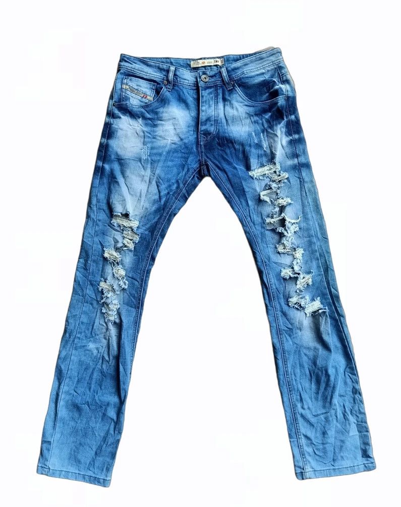 Vintage Japanese TMK Distressed Jeans Size US 32 / EU 48 - 1 Thumbnail