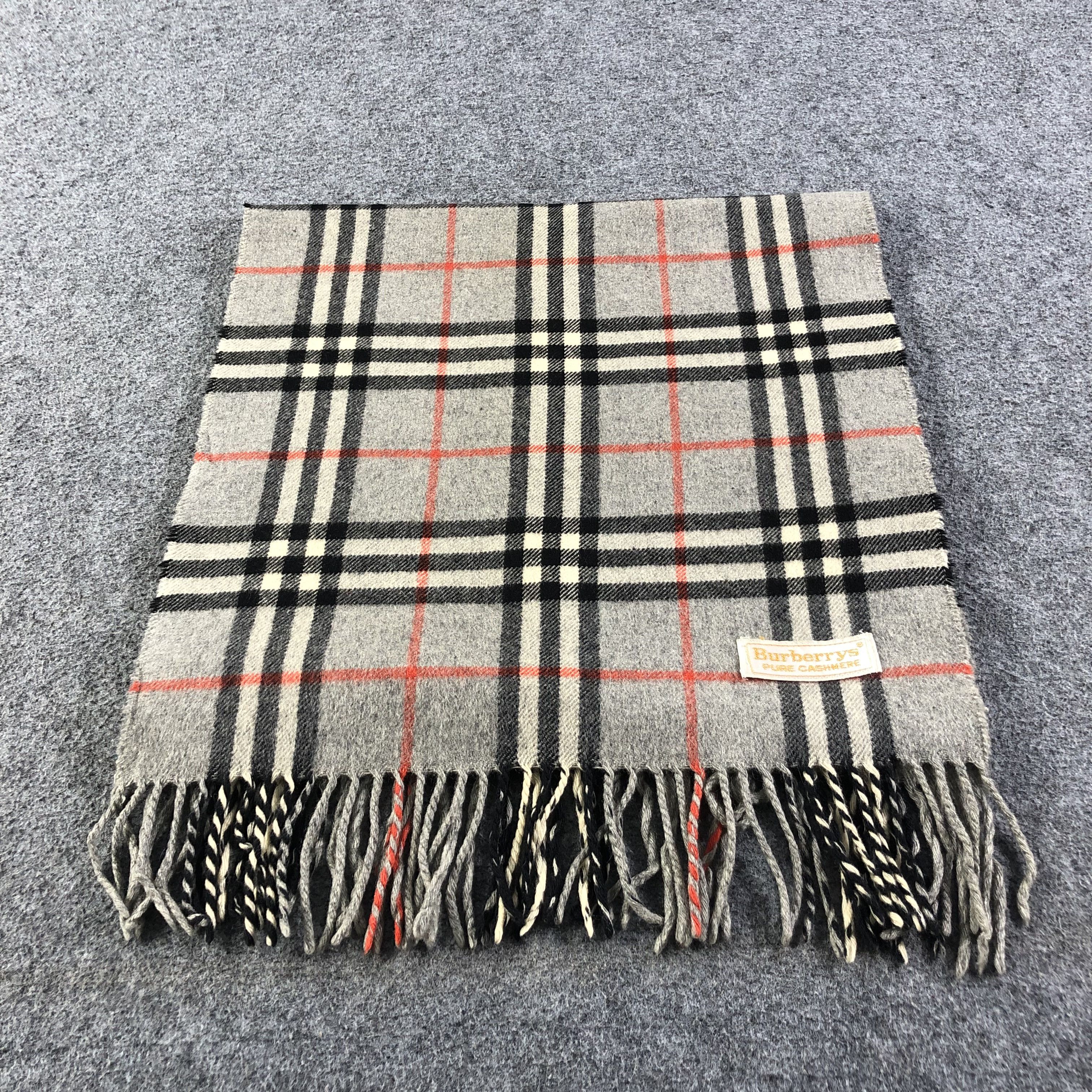 Burberry Burberrys Nova Check Cashmere Scarf Muffler V1178 Size ONE SIZE - 3 Thumbnail