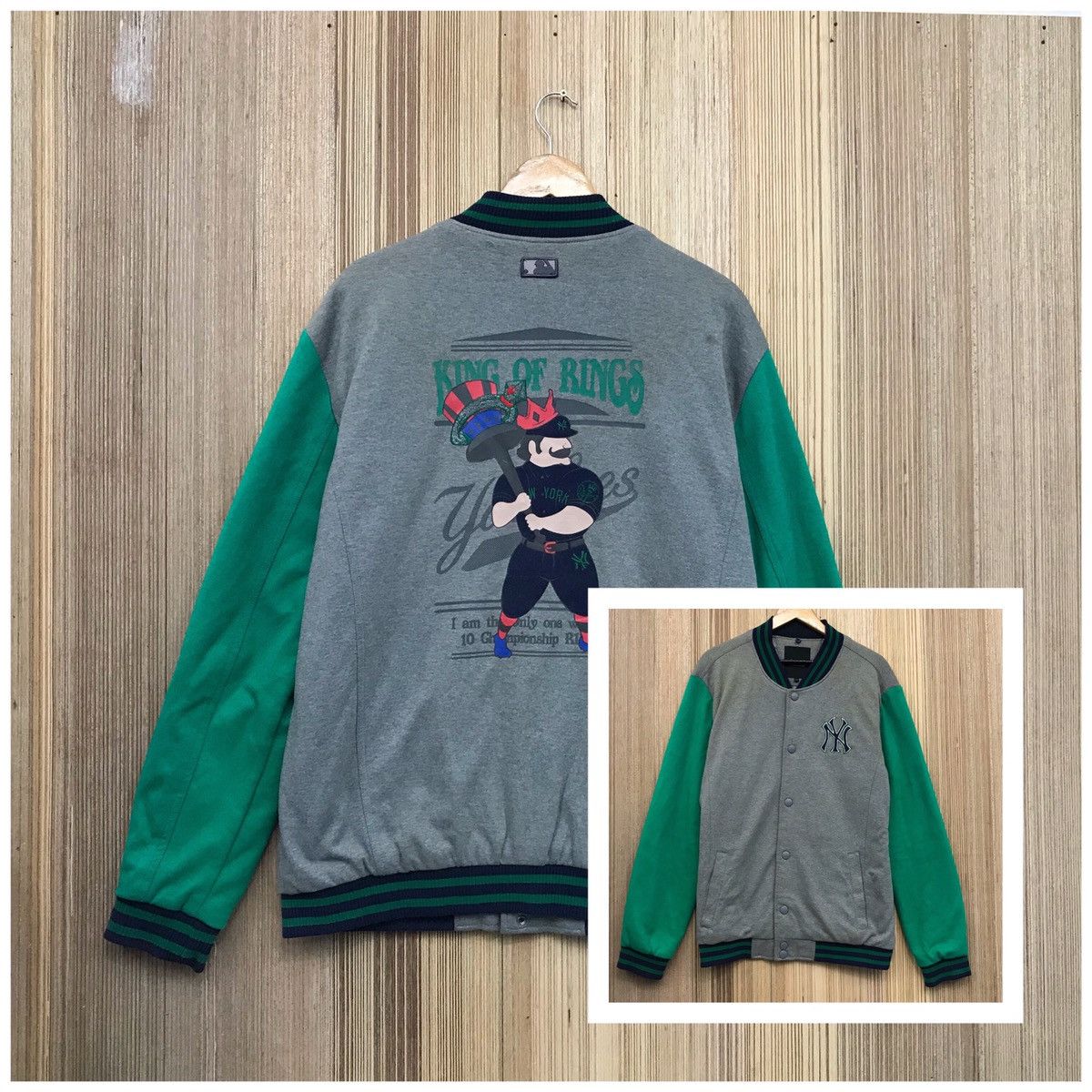 MLB Vintage MLB New York Yankees King Of Ring Varsity Jacket Size US L / EU 52-54 / 3 - 1 Thumbnail