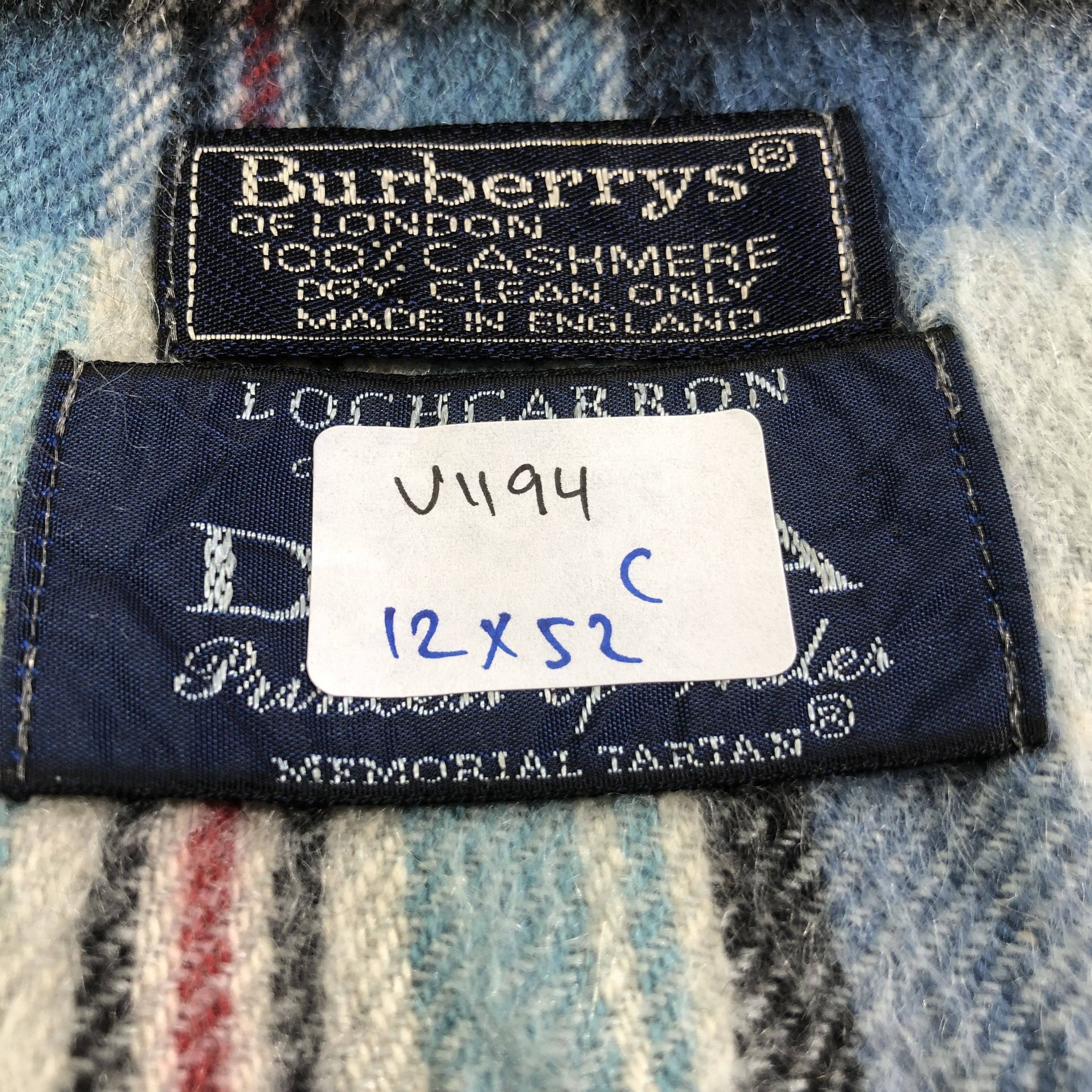 Burberry Burberrys Nova Check Cashmere Scarf Muffler V1194 Size ONE SIZE - 8 Thumbnail