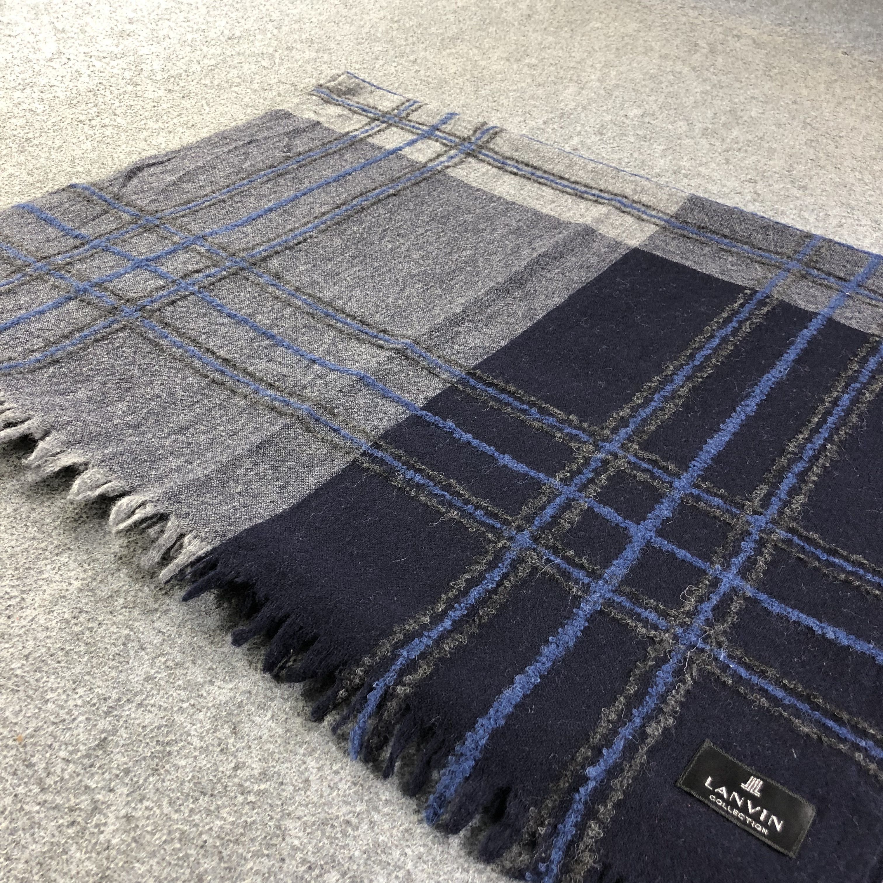 Lanvin Lanvin Wool Scarf Muffler Shawl Wrap V1211 Size ONE SIZE - 2 Thumbnail