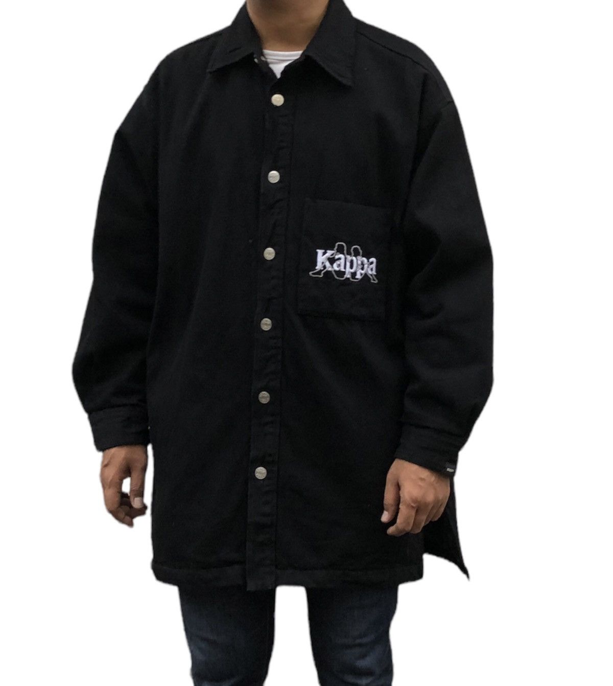 Kappa Kappa X GU Oversized Denim Long Jacket Size US M / EU 48-50 / 2 - 3 Thumbnail