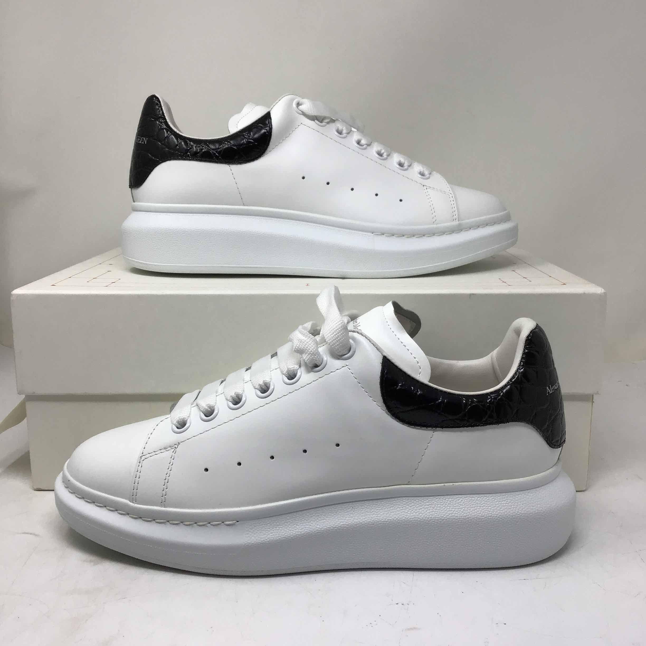 Alexander McQueen Alexander McQueen Oversized Sneaker Black Crocodile Grailed