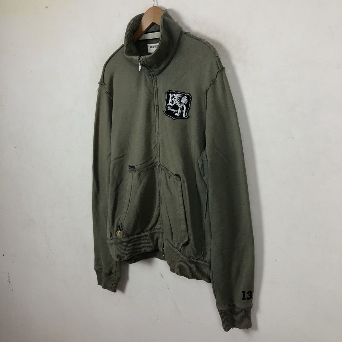 Japanese Brand BACK NUMBER TRACKTOP MILITARY ARMY DESIGN Size US L / EU 52-54 / 3 - 3 Thumbnail