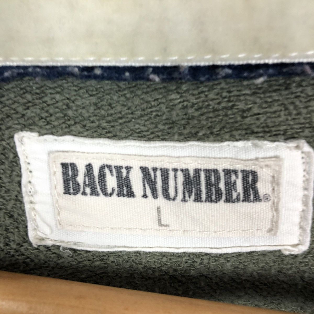 Japanese Brand BACK NUMBER TRACKTOP MILITARY ARMY DESIGN Size US L / EU 52-54 / 3 - 11 Thumbnail