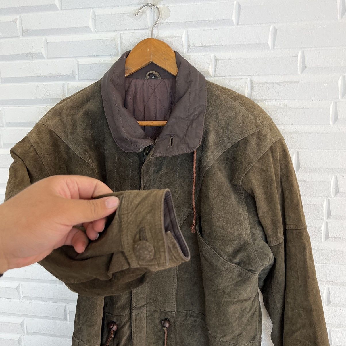 Japanese Brand PARACHUTE BIKER RIDER LEATHER JACKET JAPAN DESIGN Size US M / EU 48-50 / 2 - 7 Thumbnail