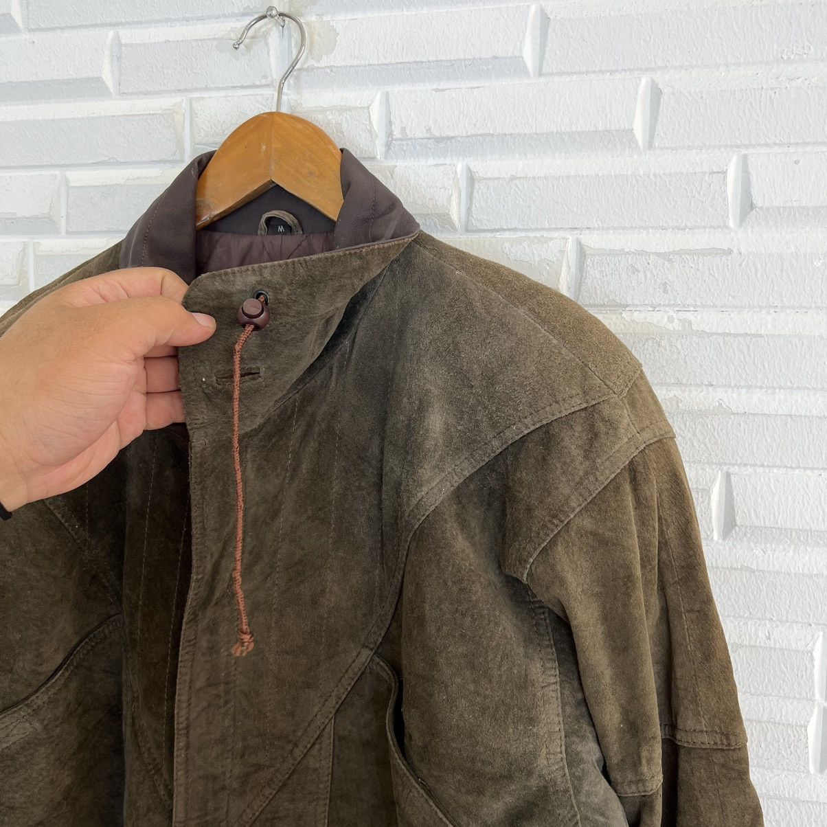 Japanese Brand PARACHUTE BIKER RIDER LEATHER JACKET JAPAN DESIGN Size US M / EU 48-50 / 2 - 6 Thumbnail