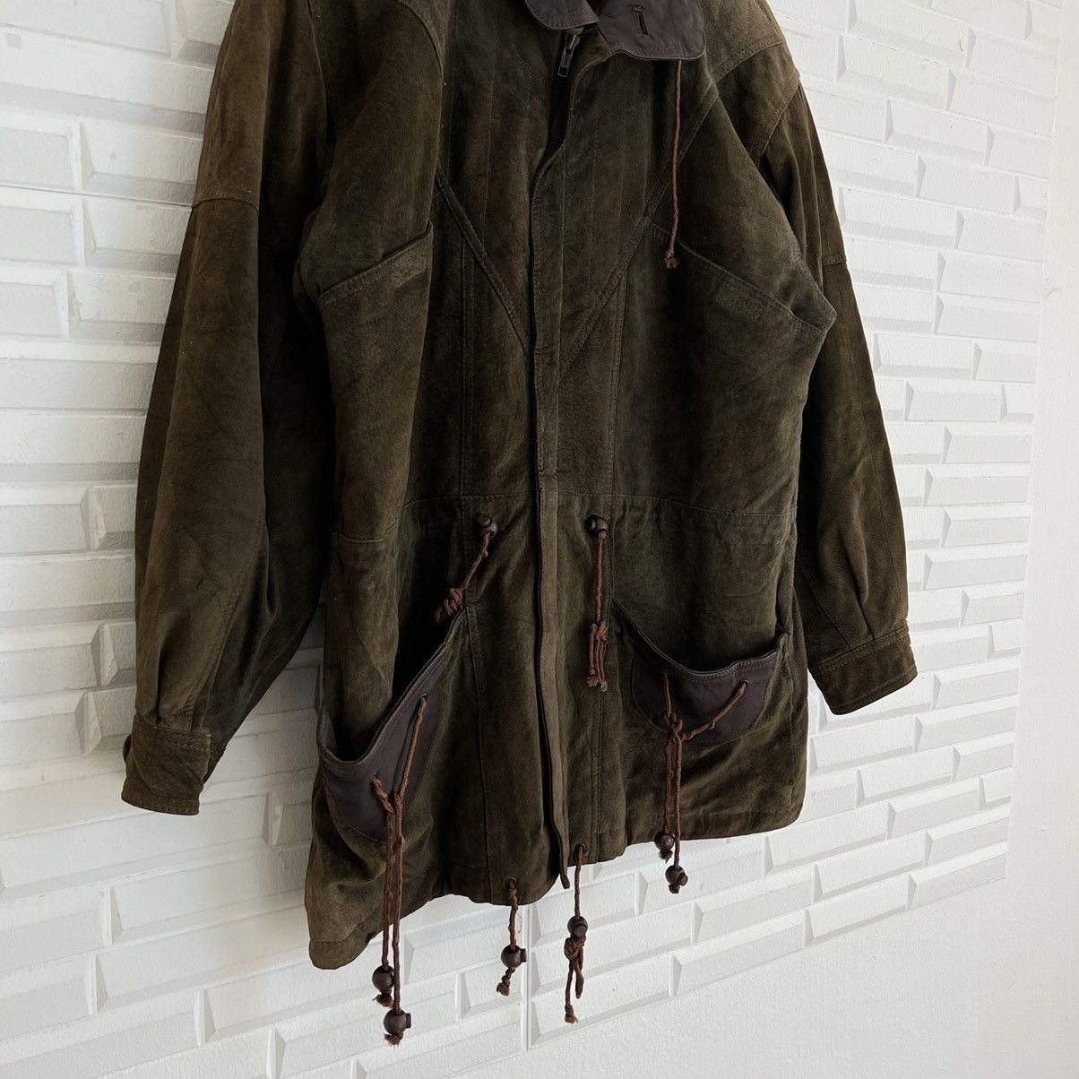 Japanese Brand PARACHUTE BIKER RIDER LEATHER JACKET JAPAN DESIGN Size US M / EU 48-50 / 2 - 4 Thumbnail