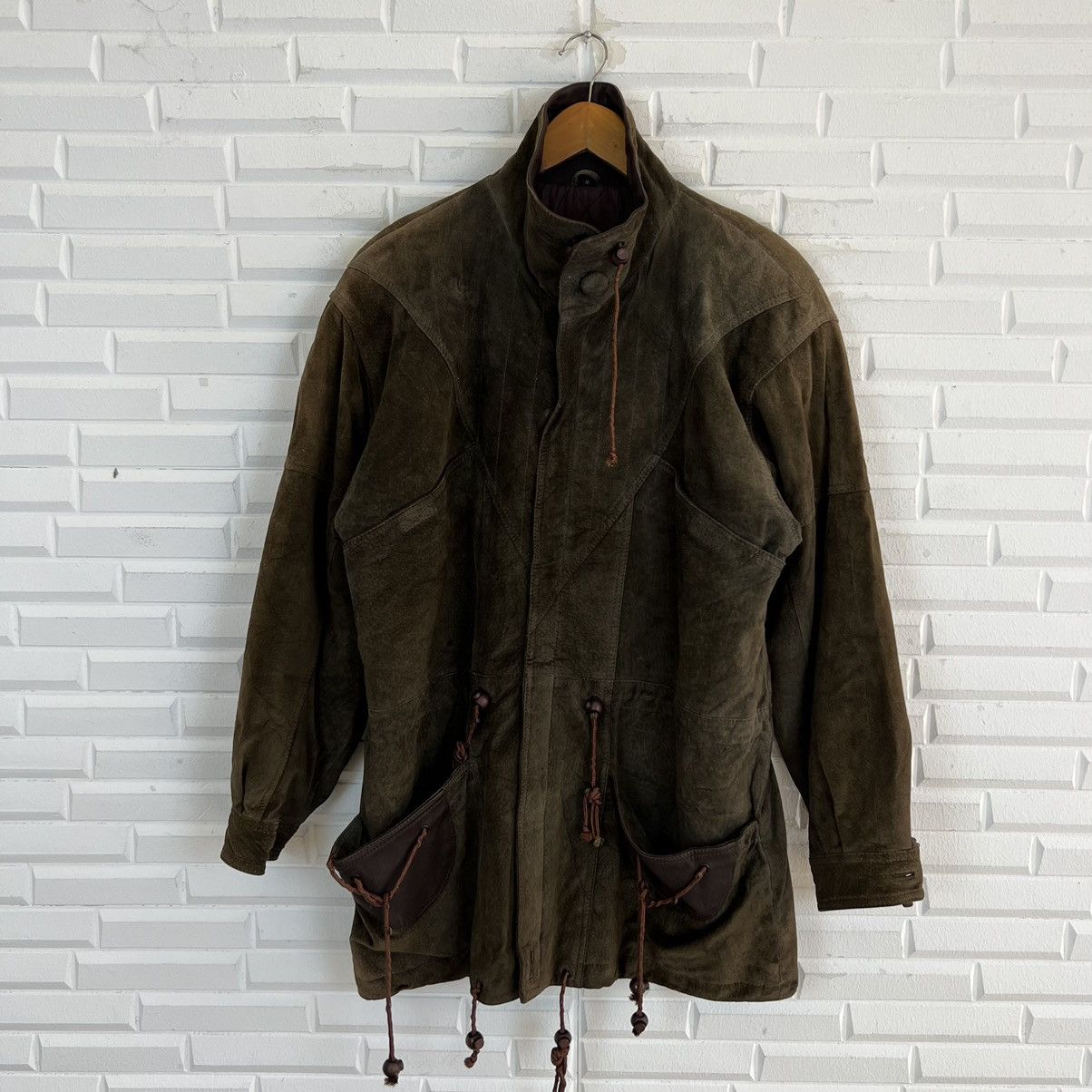 Japanese Brand PARACHUTE BIKER RIDER LEATHER JACKET JAPAN DESIGN Size US M / EU 48-50 / 2 - 10 Thumbnail