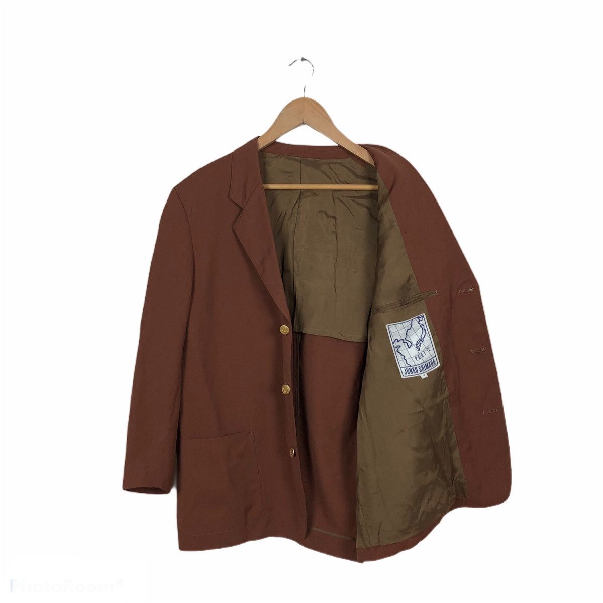 Japanese Brand GOLD BUTTON CASUAL COAT JUNKO SHIMADA Size US M / EU 48-50 / 2 - 1 Thumbnail
