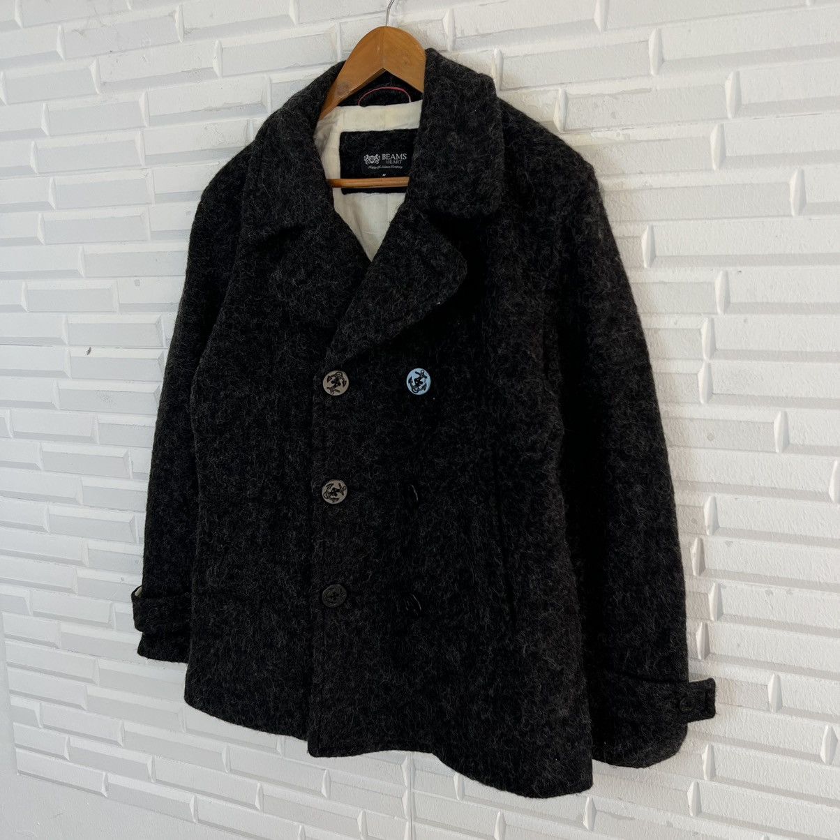 Beams Plus RARE MOHAIR DOUBLE BREAST JACKET BEAMS HEART Size US M / EU 48-50 / 2 - 2 Thumbnail
