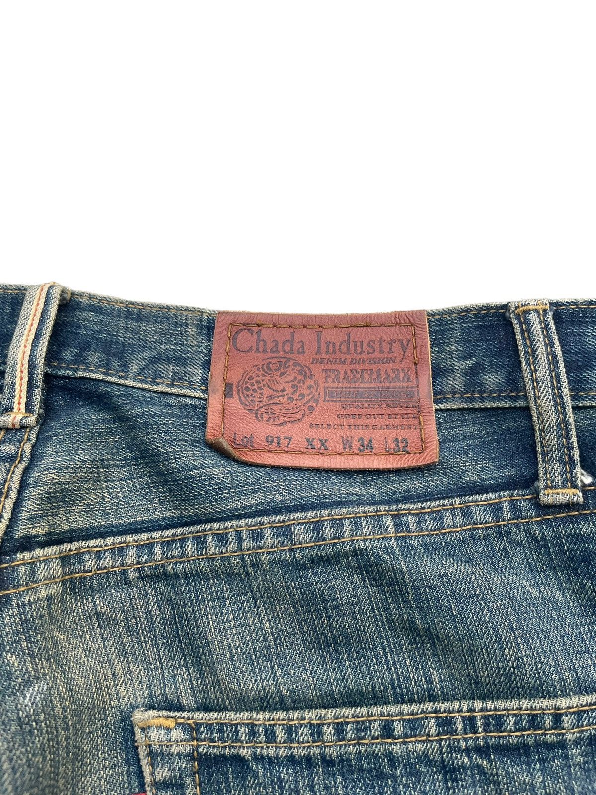 Japanese Brand Chada Industry Lot 917XX Selvedge Denim Size US 36 / EU 52 - 11 Thumbnail