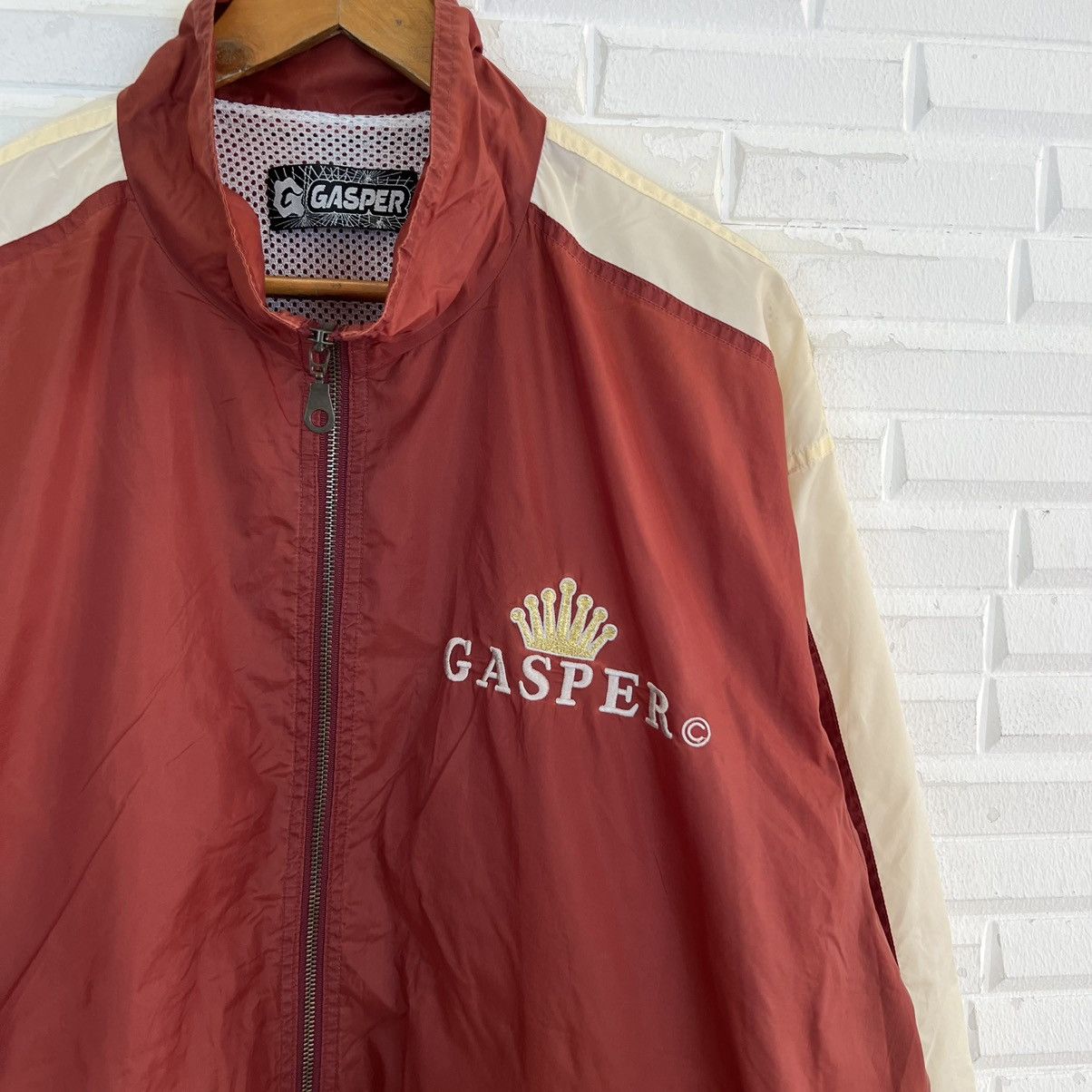 Japanese Brand VINTAGE GASPER WINDBREAKER BIG LOGO EMBROIDERY Size US L / EU 52-54 / 3 - 4 Thumbnail