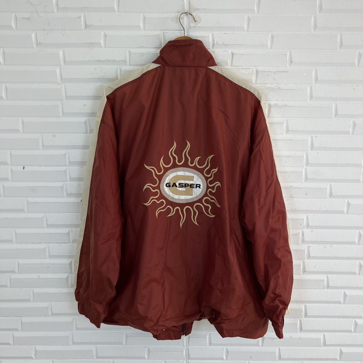 Japanese Brand VINTAGE GASPER WINDBREAKER BIG LOGO EMBROIDERY Size US L / EU 52-54 / 3 - 2 Thumbnail