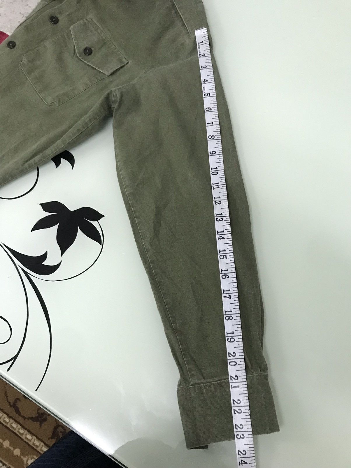 Vintage Vintage Army Selvedge Button Up Shirt Size US M / EU 48-50 / 2 - 16 Thumbnail