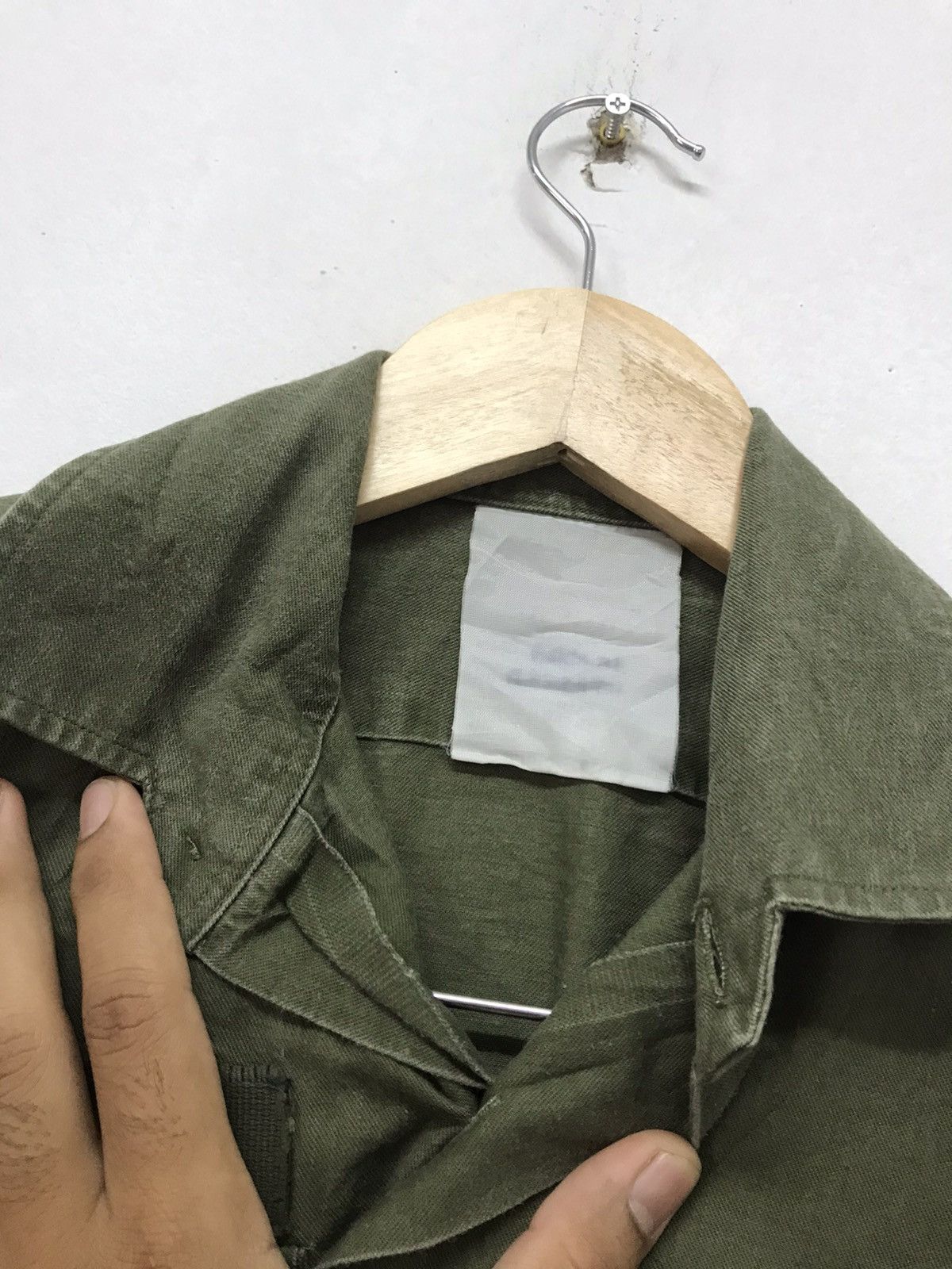 Vintage Vintage Army Selvedge Button Up Shirt Size US M / EU 48-50 / 2 - 12 Thumbnail