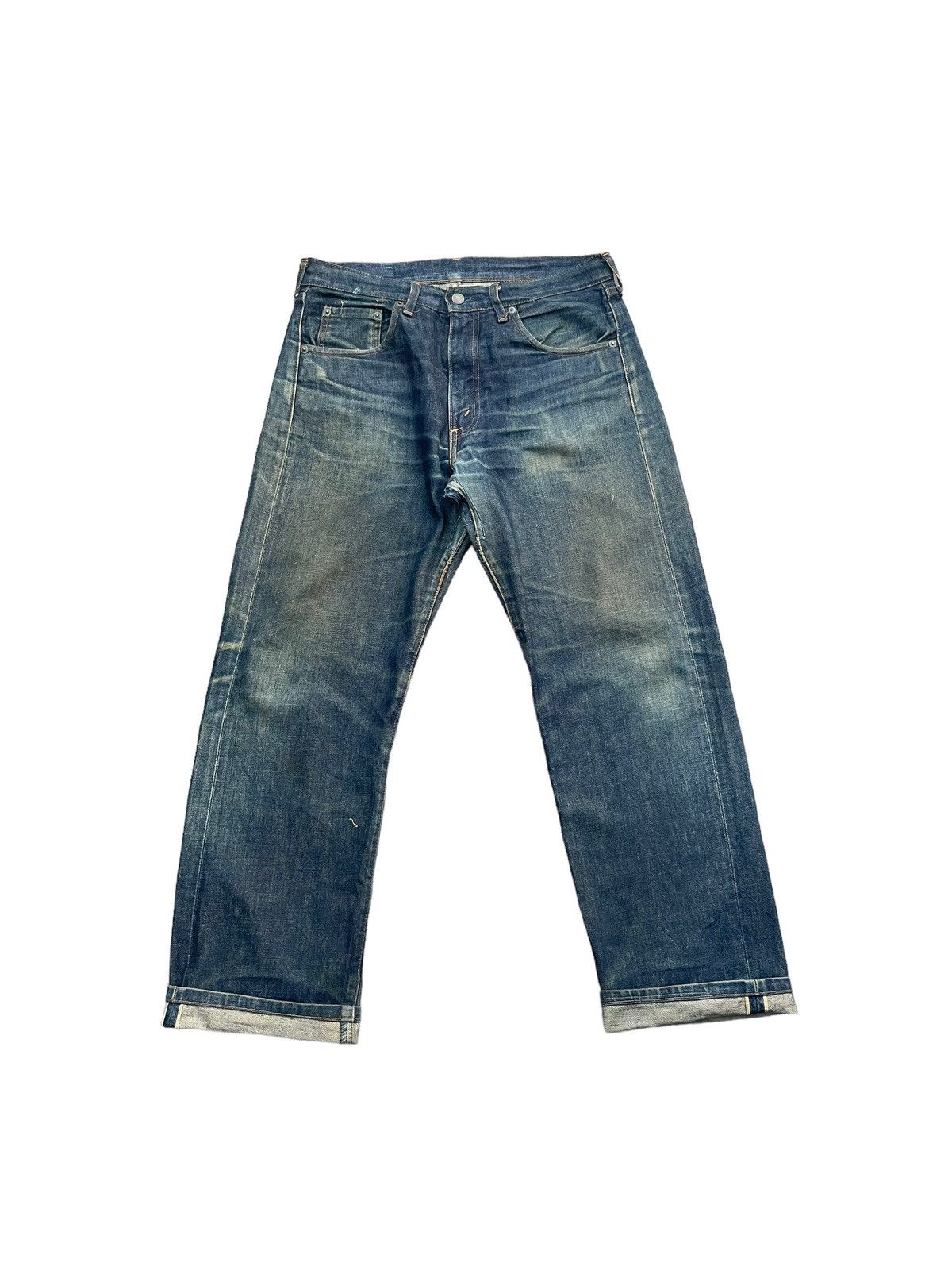 Vintage 1996 Levis 502XX E Selvedge Distresed Rework