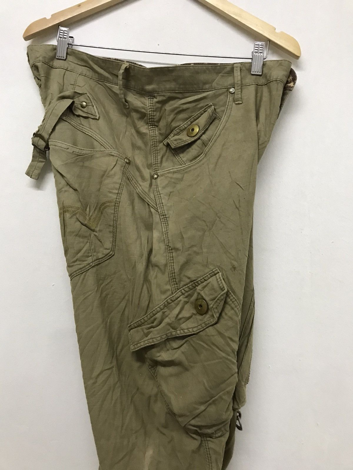 Edwin Vintage Edwin Bondage Distressed Cargo Pants Size US 35 - 18 Thumbnail