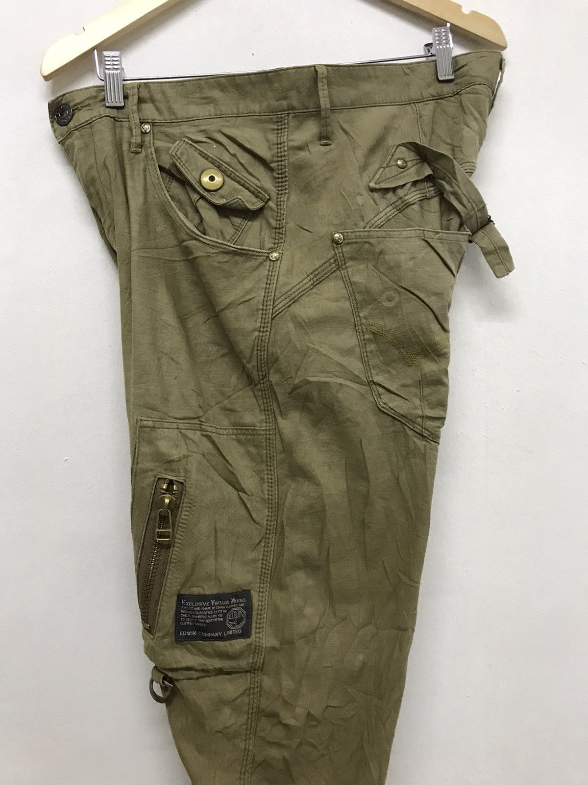 Edwin Vintage Edwin Bondage Distressed Cargo Pants Size US 35 - 17 Thumbnail