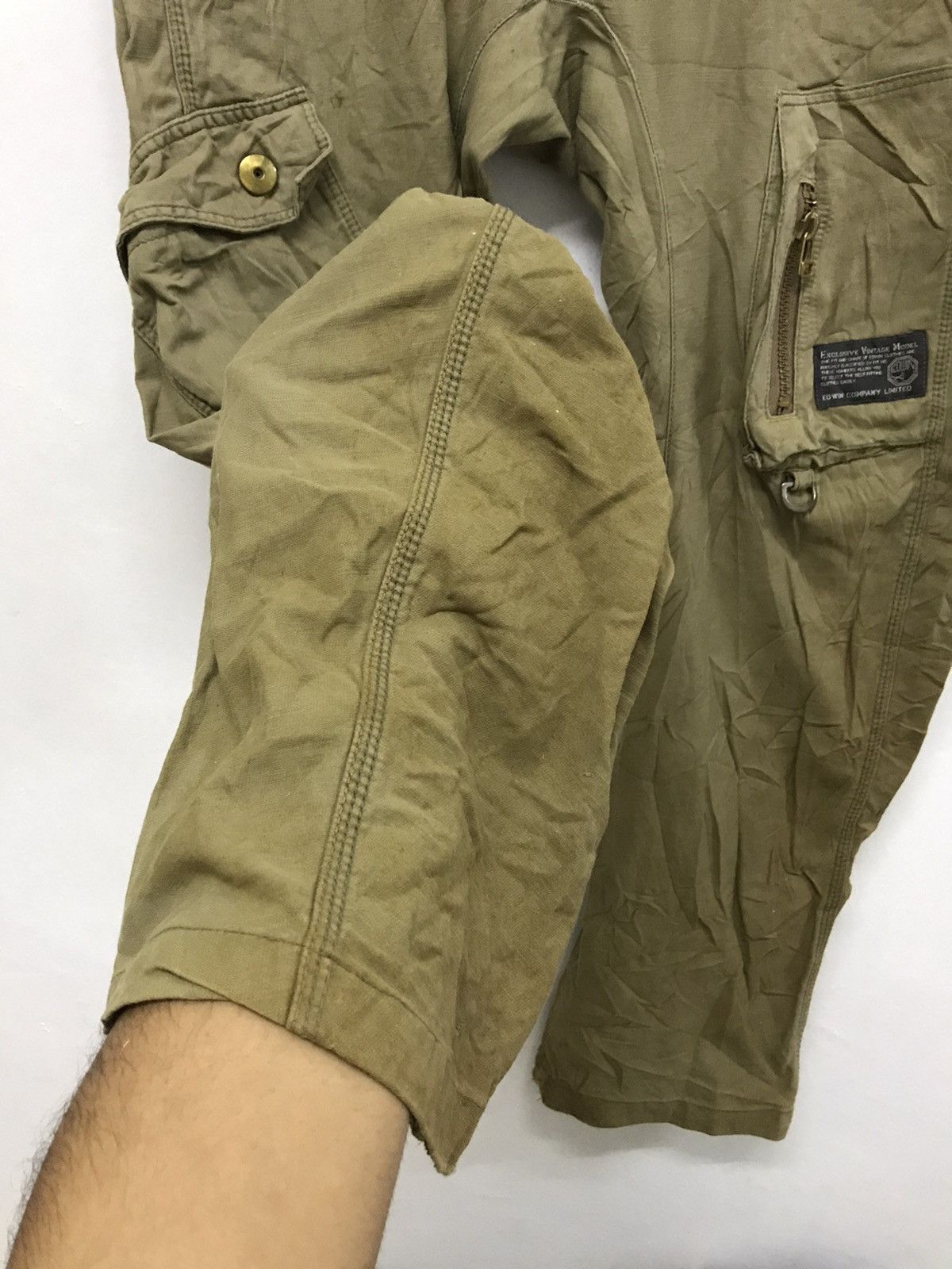 Edwin Vintage Edwin Bondage Distressed Cargo Pants Size US 35 - 8 Thumbnail