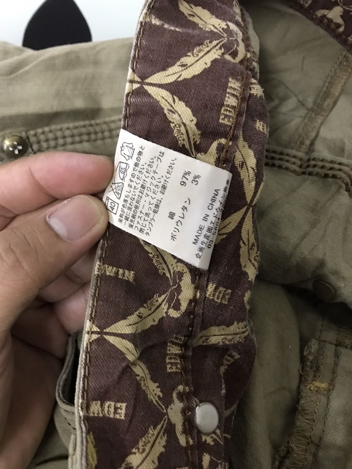 Edwin Vintage Edwin Bondage Distressed Cargo Pants Size US 35 - 16 Thumbnail
