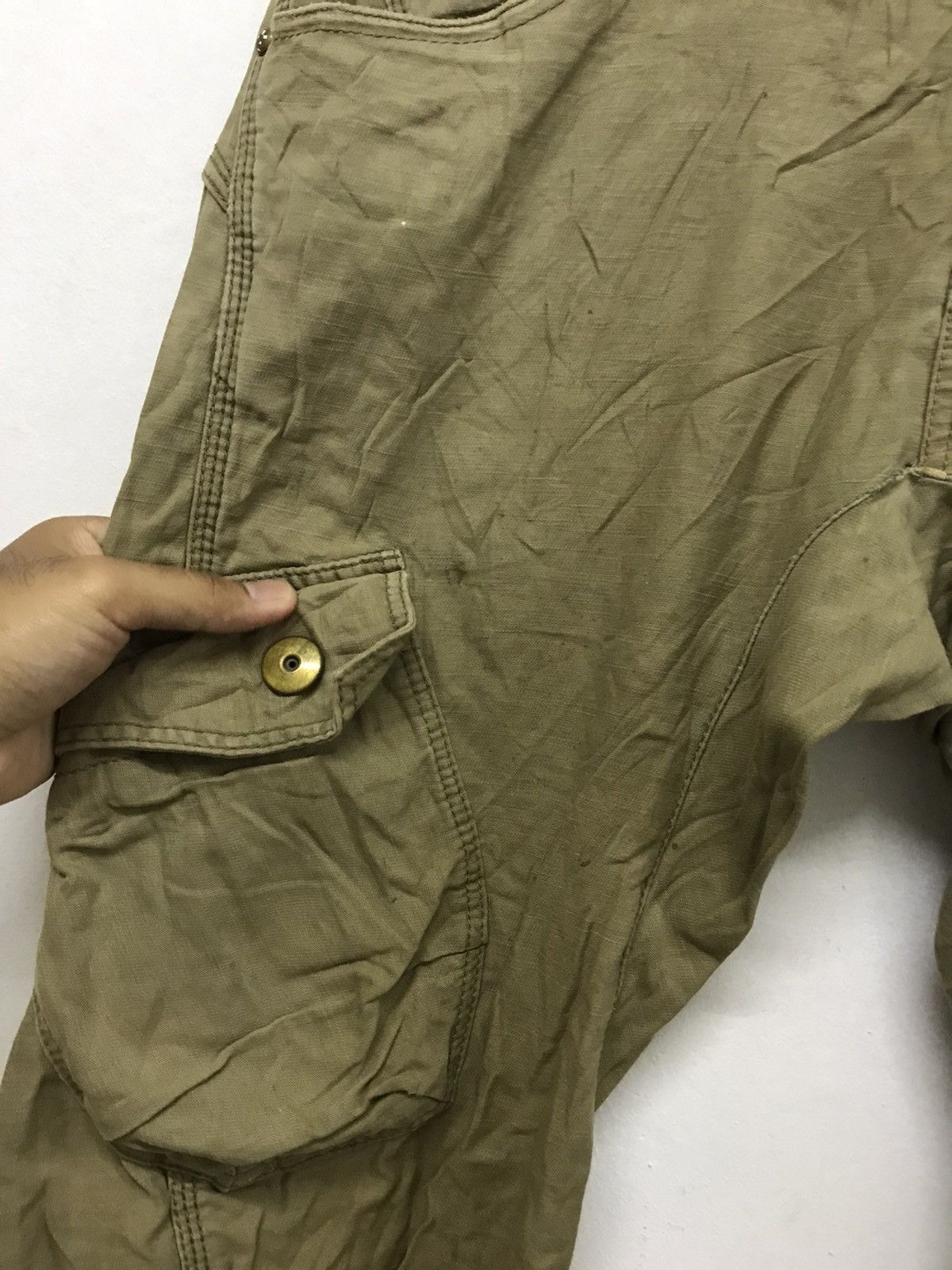 Edwin Vintage Edwin Bondage Distressed Cargo Pants Size US 35 - 7 Thumbnail