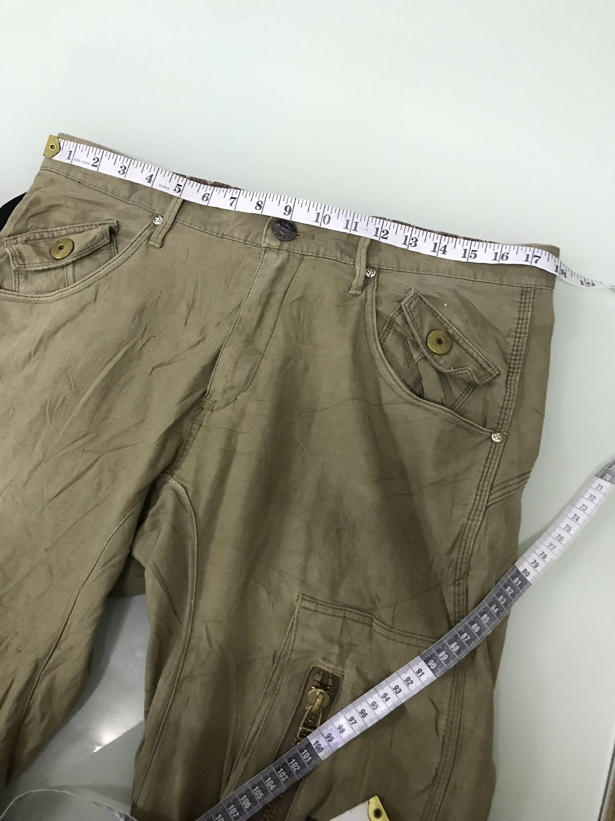 Edwin Vintage Edwin Bondage Distressed Cargo Pants Size US 35 - 19 Thumbnail