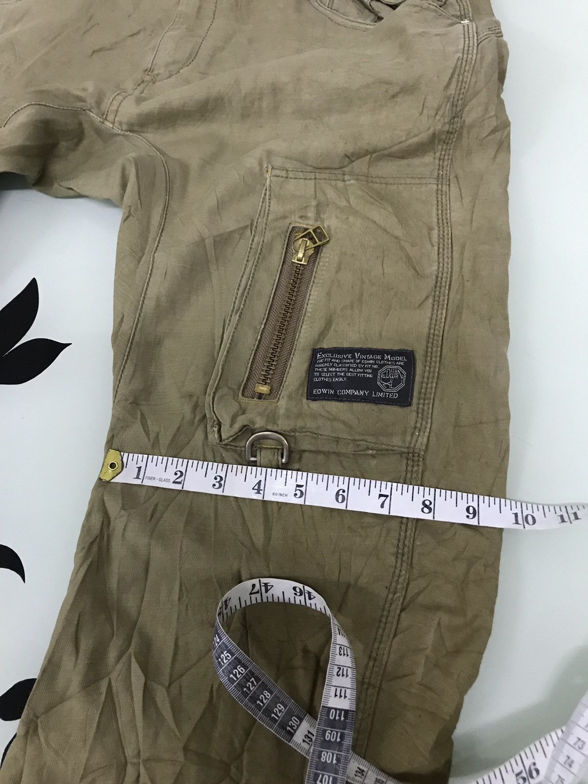 Edwin Vintage Edwin Bondage Distressed Cargo Pants Size US 35 - 22 Thumbnail