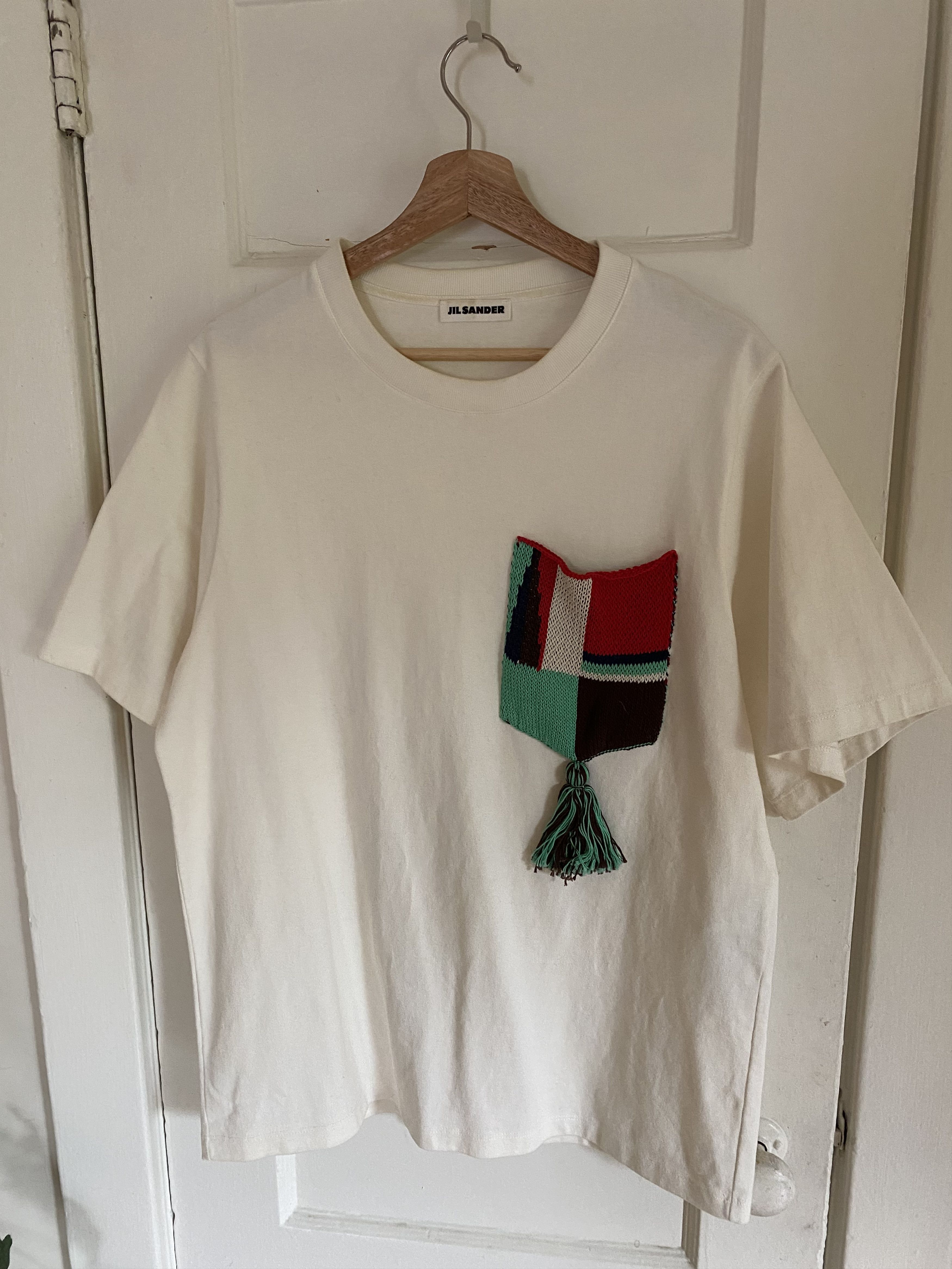 Jil Sander Knit TASSLE Contrast Pocket