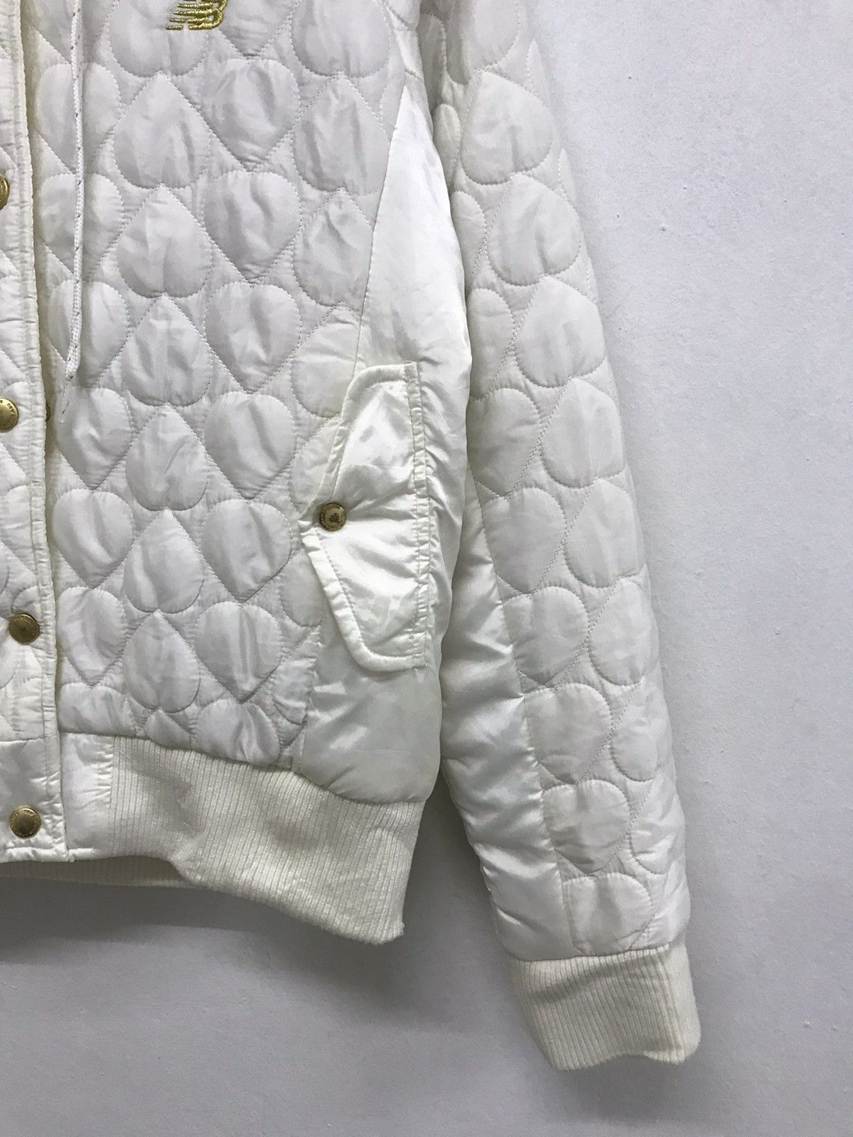 New Balance New Balance Gold Lined Puffer Bomber Jackets Hoodie Size M / US 6-8 / IT 42-44 - 6 Thumbnail