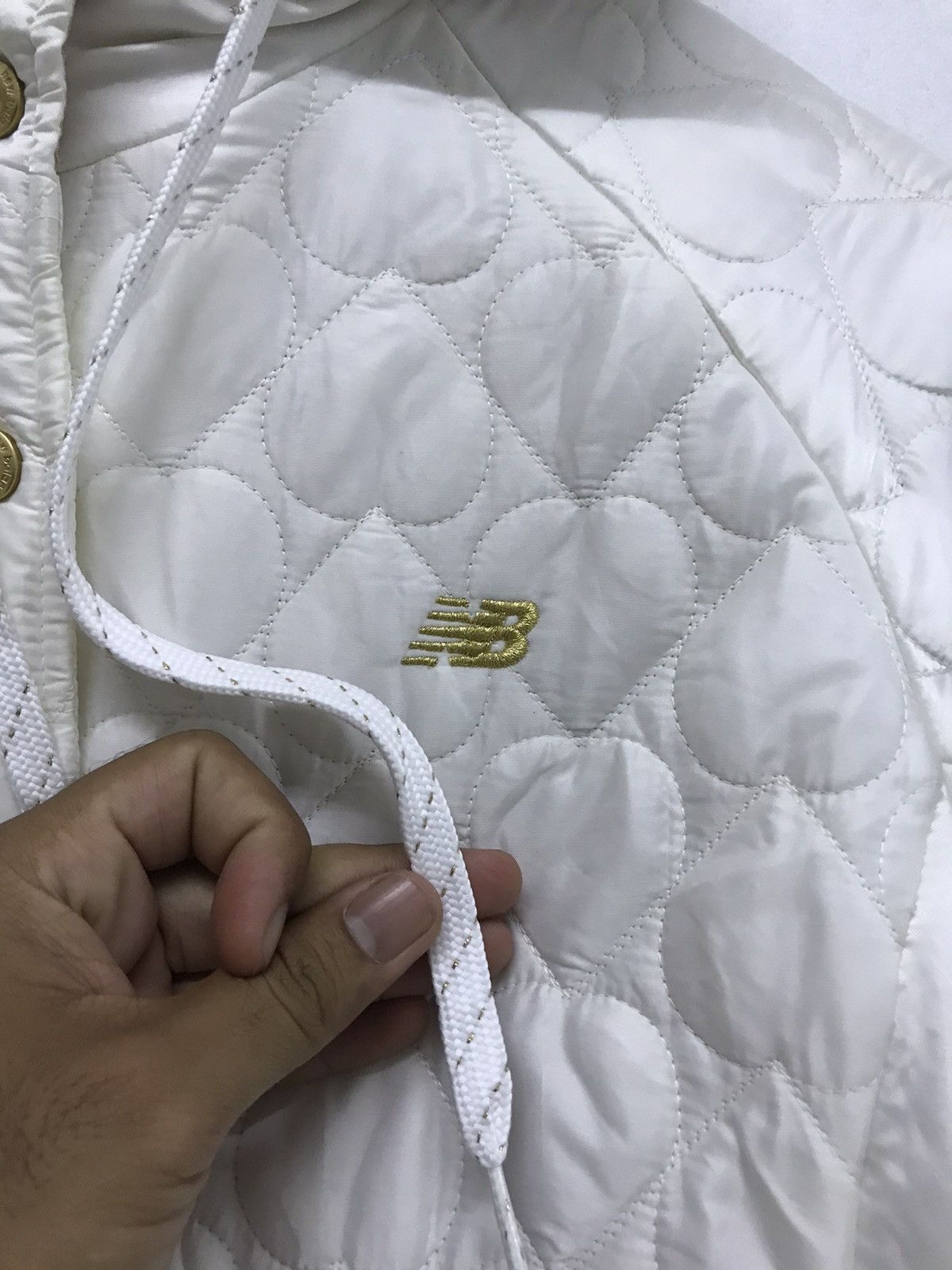 New Balance New Balance Gold Lined Puffer Bomber Jackets Hoodie Size M / US 6-8 / IT 42-44 - 11 Thumbnail