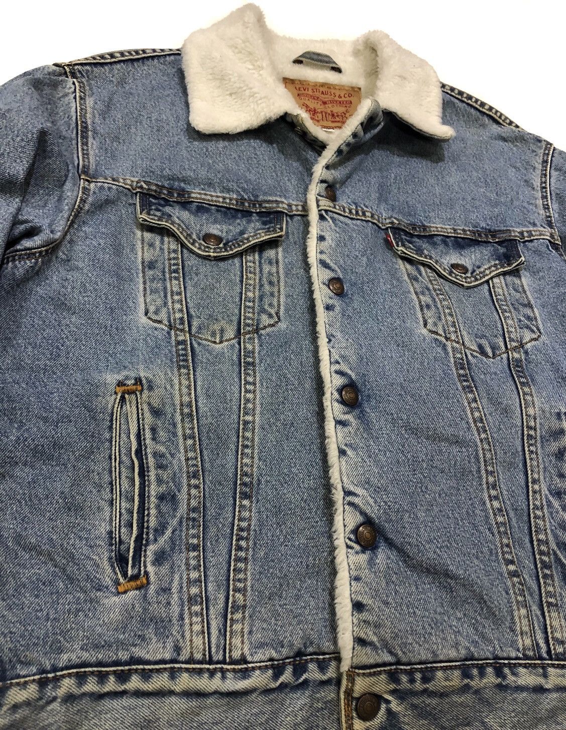 Levi's Vintage Levi’s Sherpa Fleece Lined Denim Jacket Size US M / EU 48-50 / 2 - 4 Thumbnail