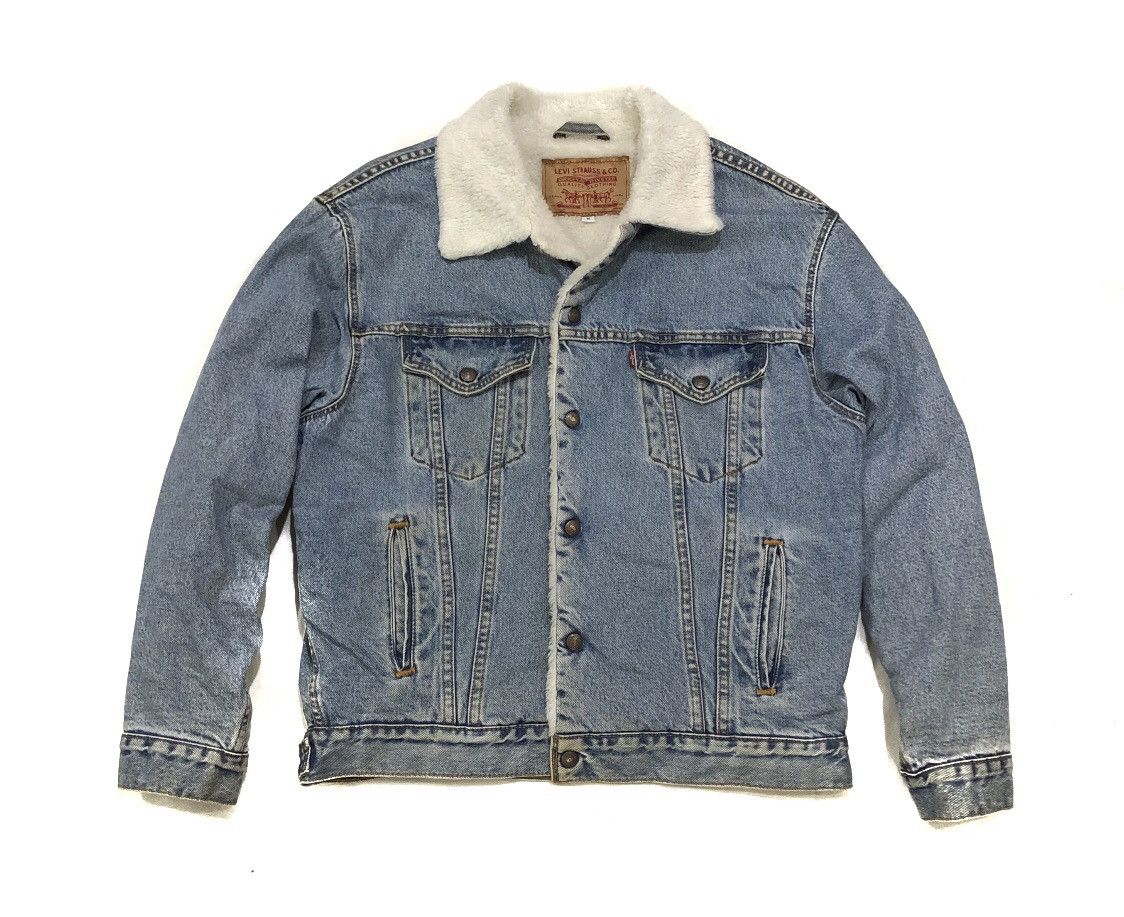 Levi's Vintage Levi’s Sherpa Fleece Lined Denim Jacket Size US M / EU 48-50 / 2 - 1 Thumbnail