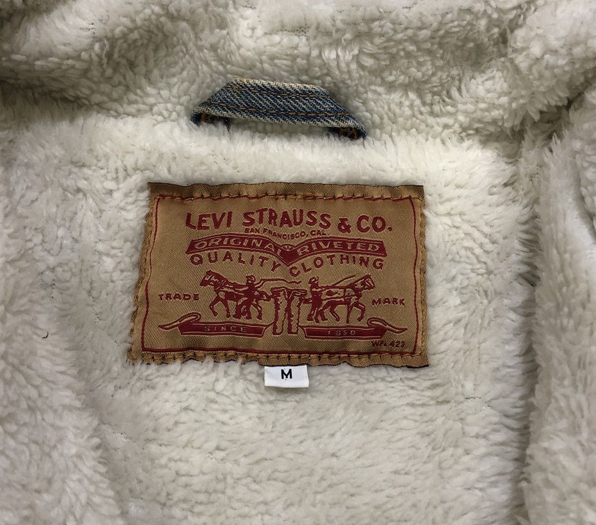 Levi's Vintage Levi’s Sherpa Fleece Lined Denim Jacket Size US M / EU 48-50 / 2 - 11 Thumbnail