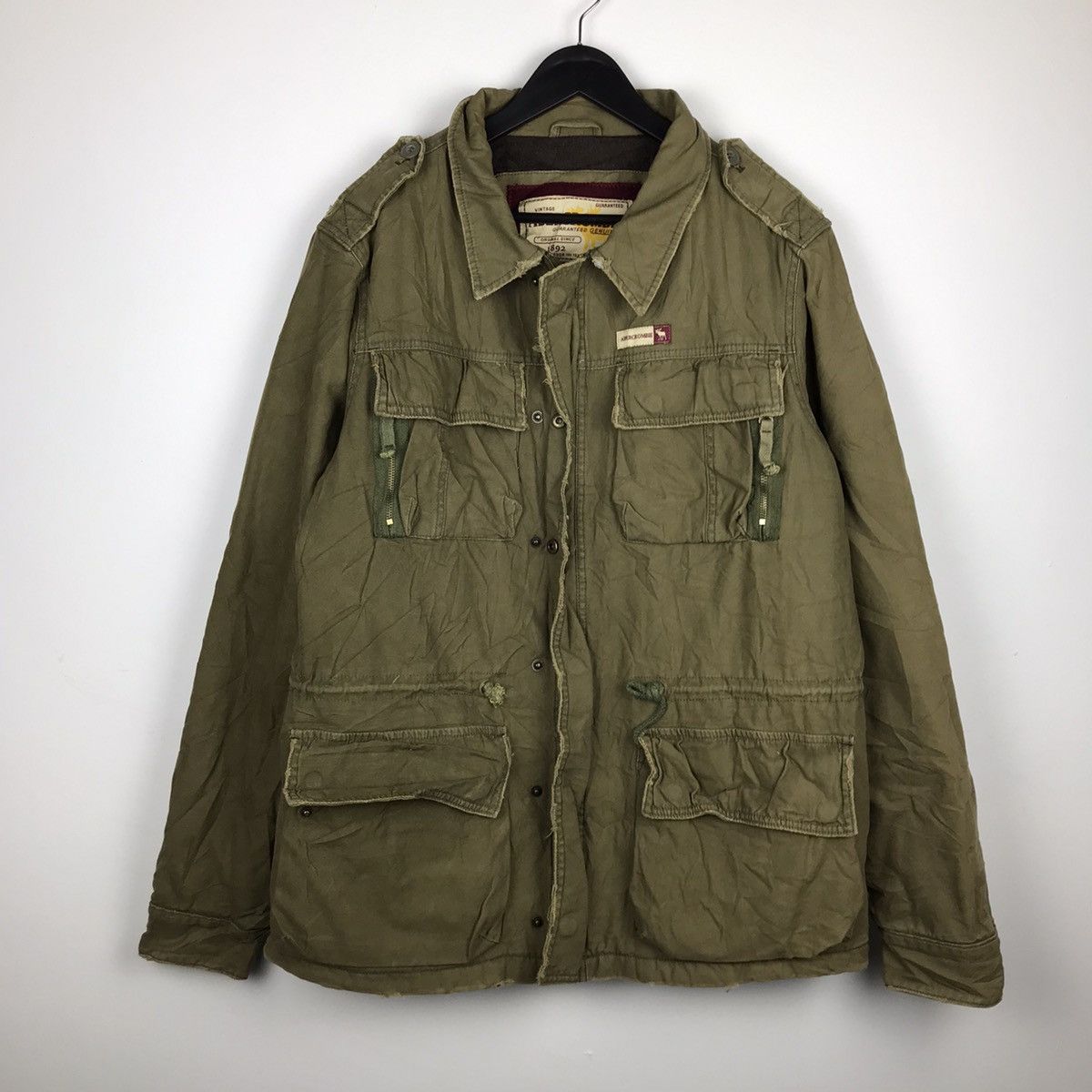 Vtg Early Abercrombie & Fitch Feather Drybak Field Hunting Jacket Coat 2XL  Fish