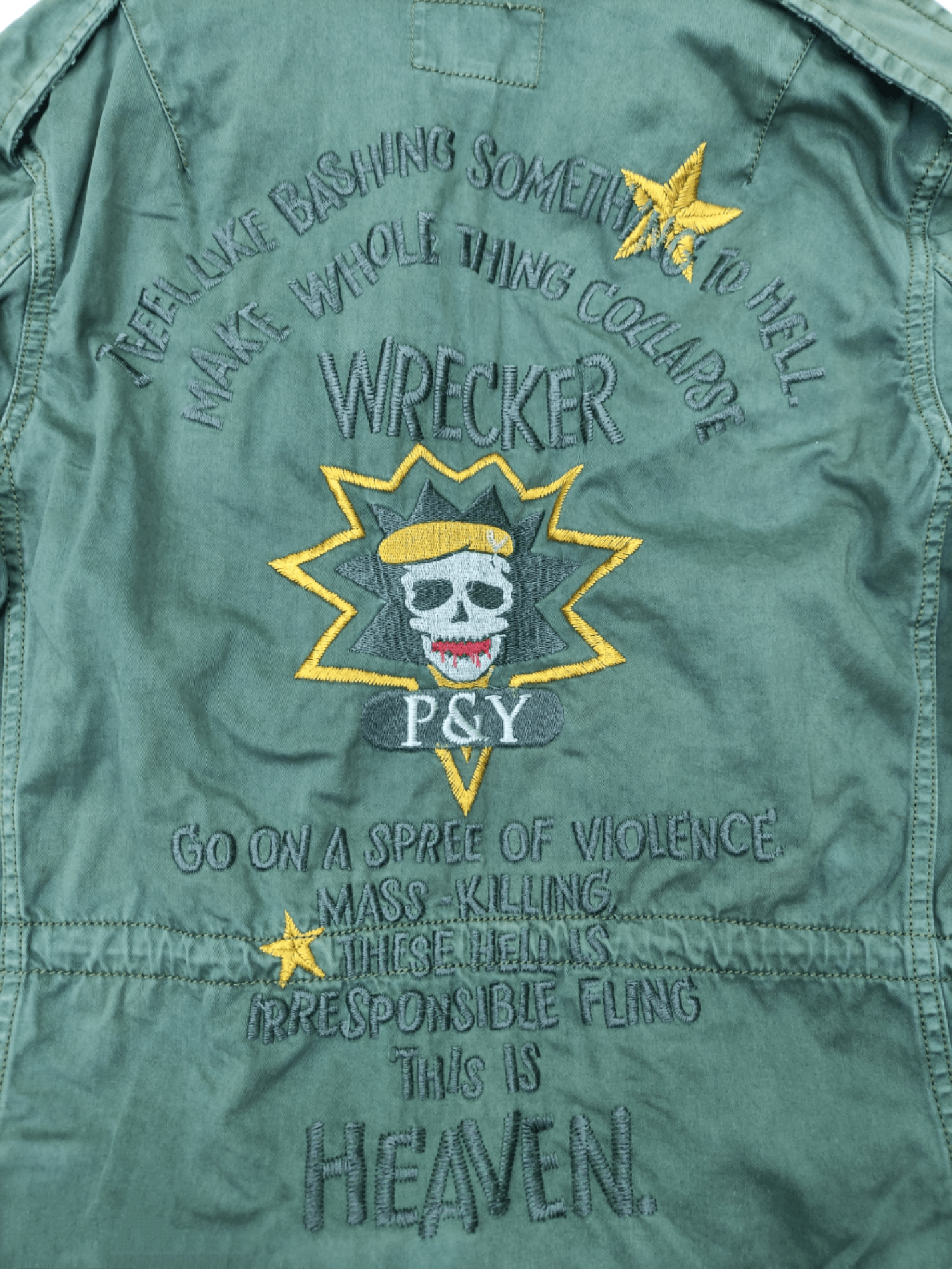 Japanese Brand × Vintage Vintage Purple & Yellow Military Jacket Size US L / EU 52-54 / 3 - 6 Thumbnail