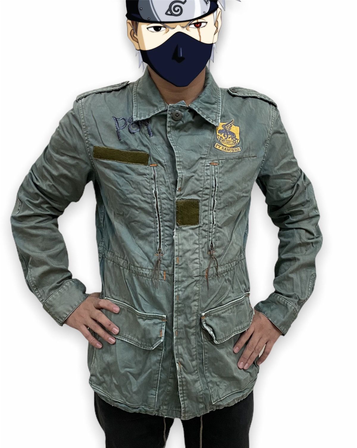 Japanese Brand × Vintage Vintage Purple & Yellow Military Jacket Size US L / EU 52-54 / 3 - 11 Thumbnail
