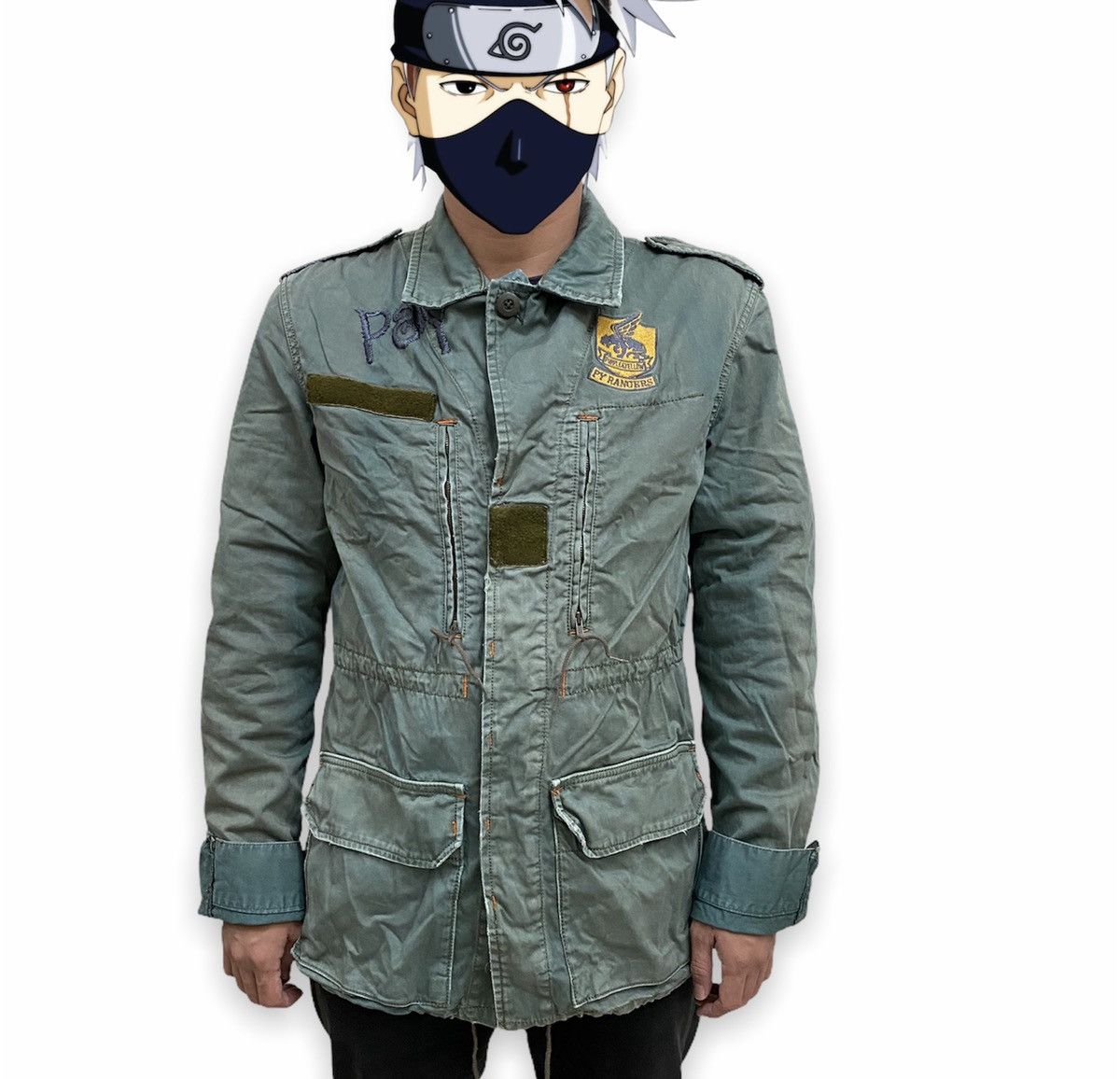 Japanese Brand × Vintage Vintage Purple & Yellow Military Jacket Size US L / EU 52-54 / 3 - 12 Thumbnail