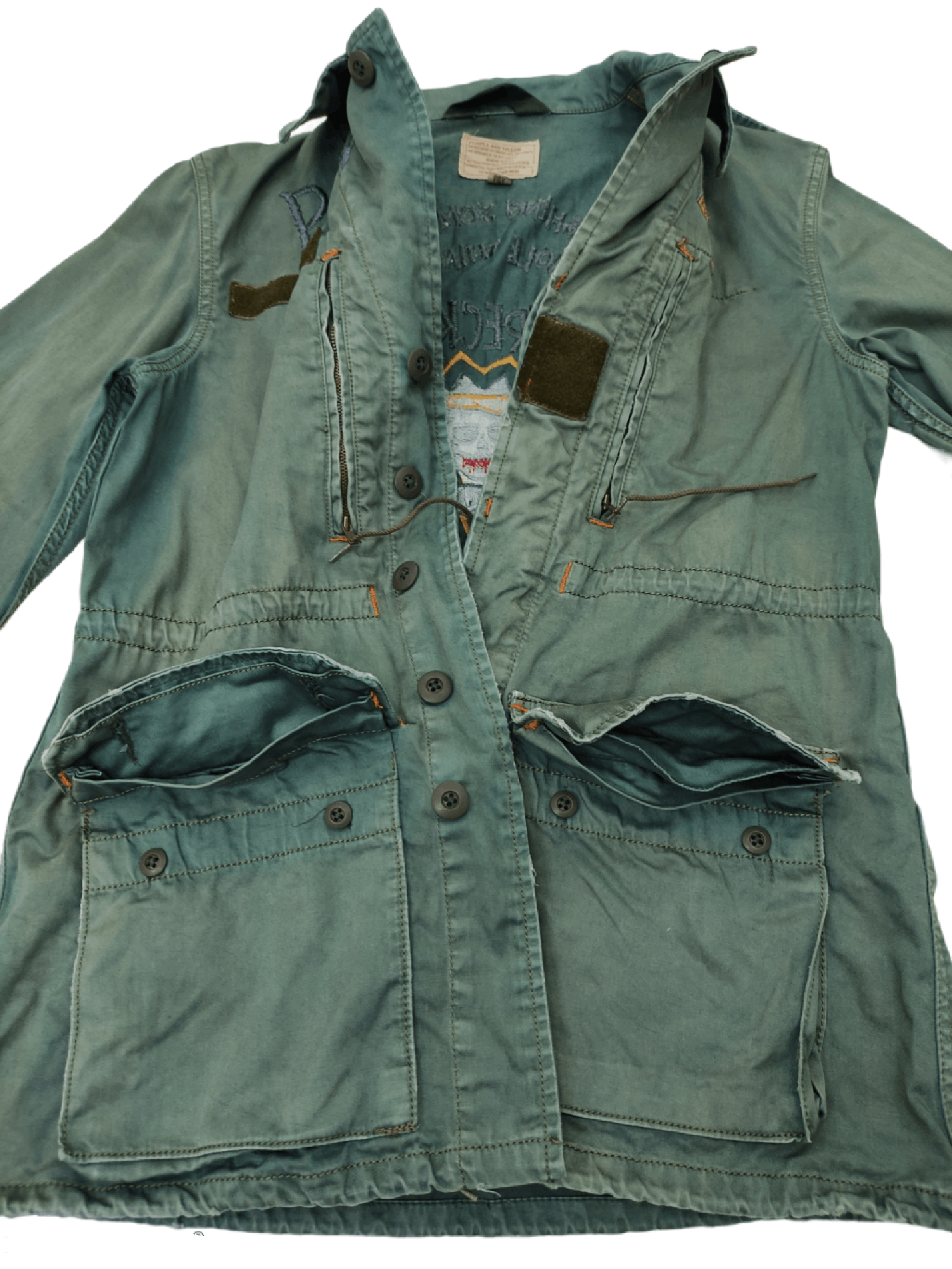 Japanese Brand × Vintage Vintage Purple & Yellow Military Jacket Size US L / EU 52-54 / 3 - 2 Thumbnail