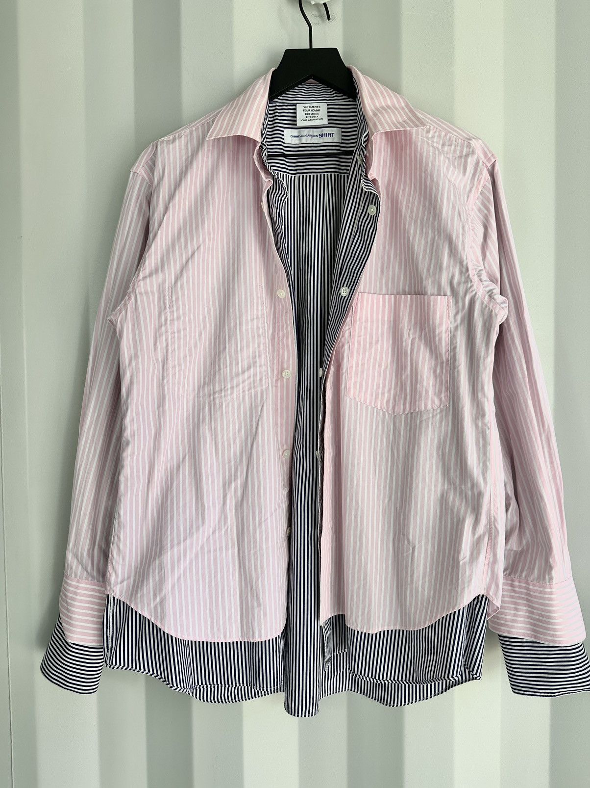 Comme des Garcons × Vetements Double Layered Reversible Shirt Size US XS / EU 42 / 0 - 3 Thumbnail