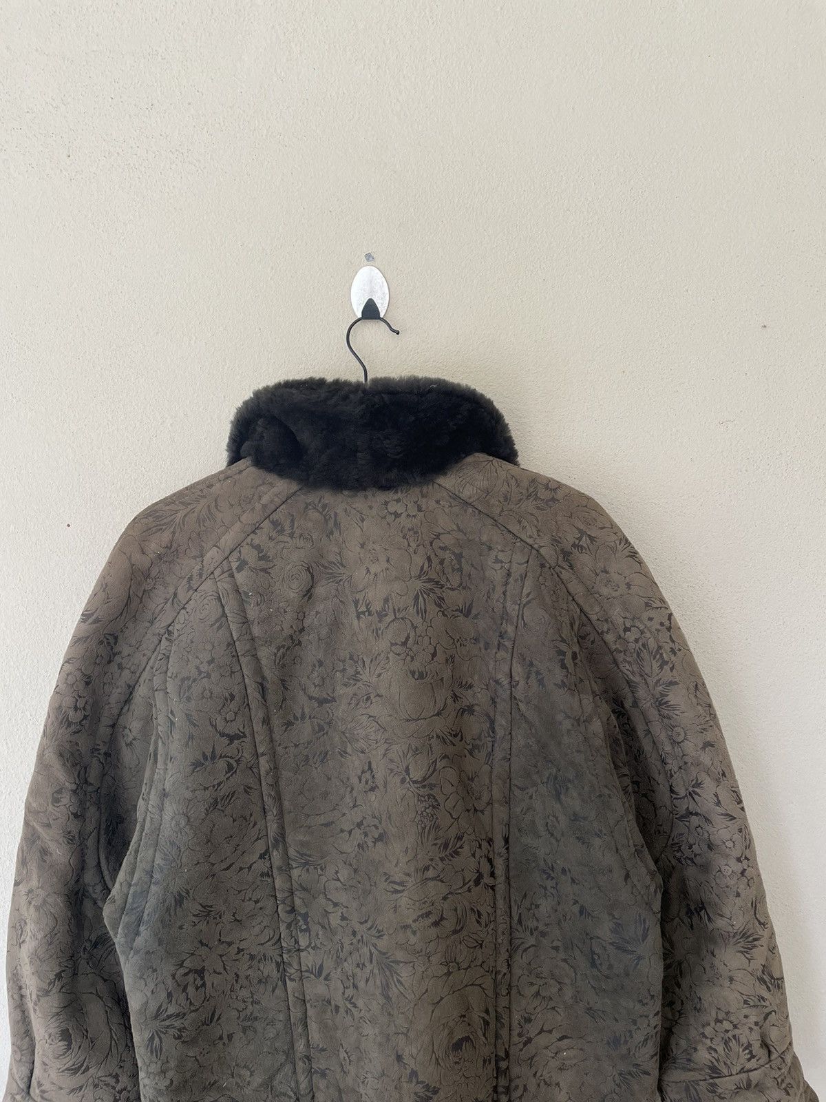 Genuine Leather × Vintage OVERPRINTED LE BUFFLE PARIS LEATHER SHEARLING JACKET Size US M / EU 48-50 / 2 - 7 Thumbnail