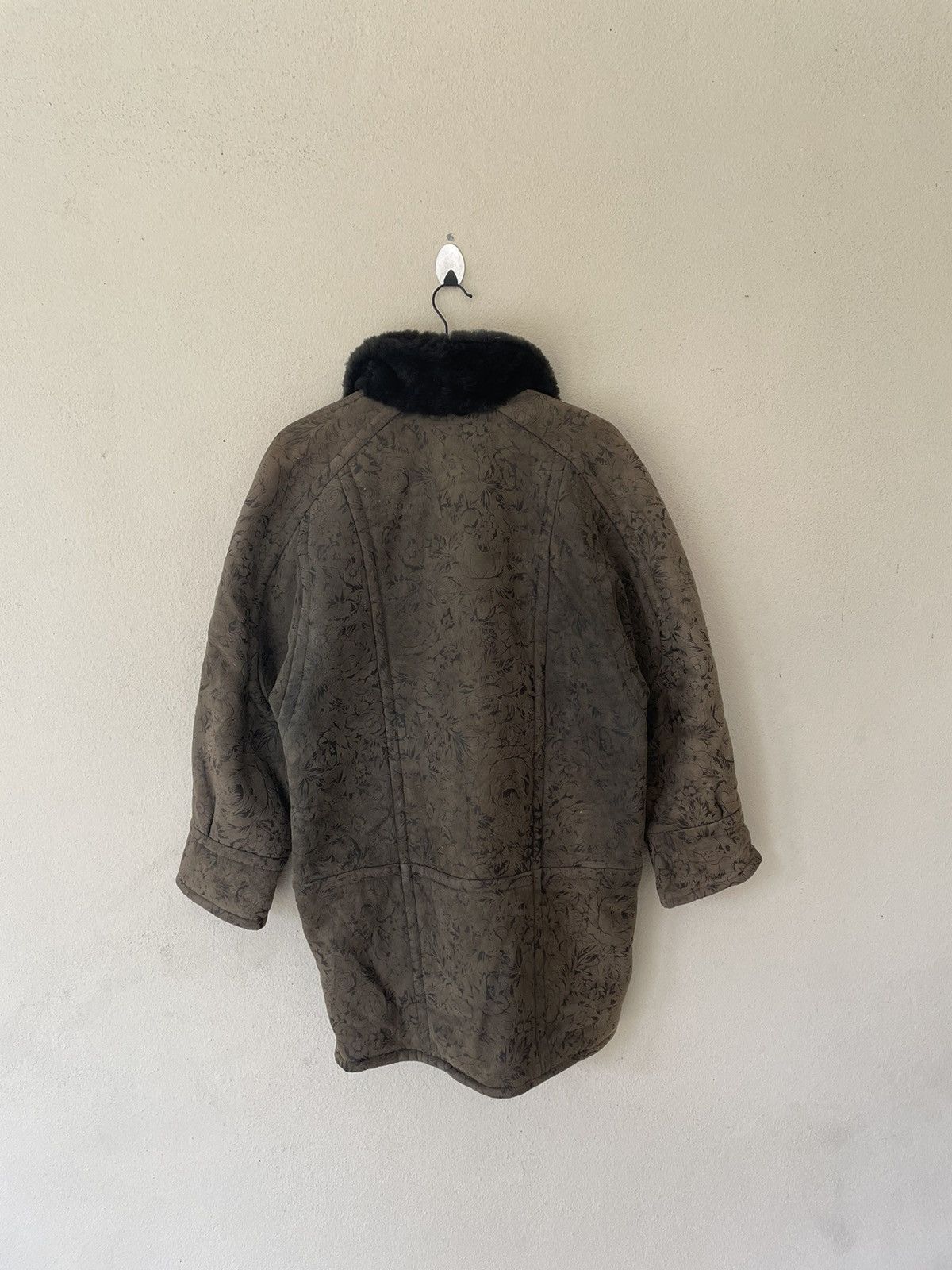 Genuine Leather × Vintage OVERPRINTED LE BUFFLE PARIS LEATHER SHEARLING JACKET Size US M / EU 48-50 / 2 - 5 Thumbnail
