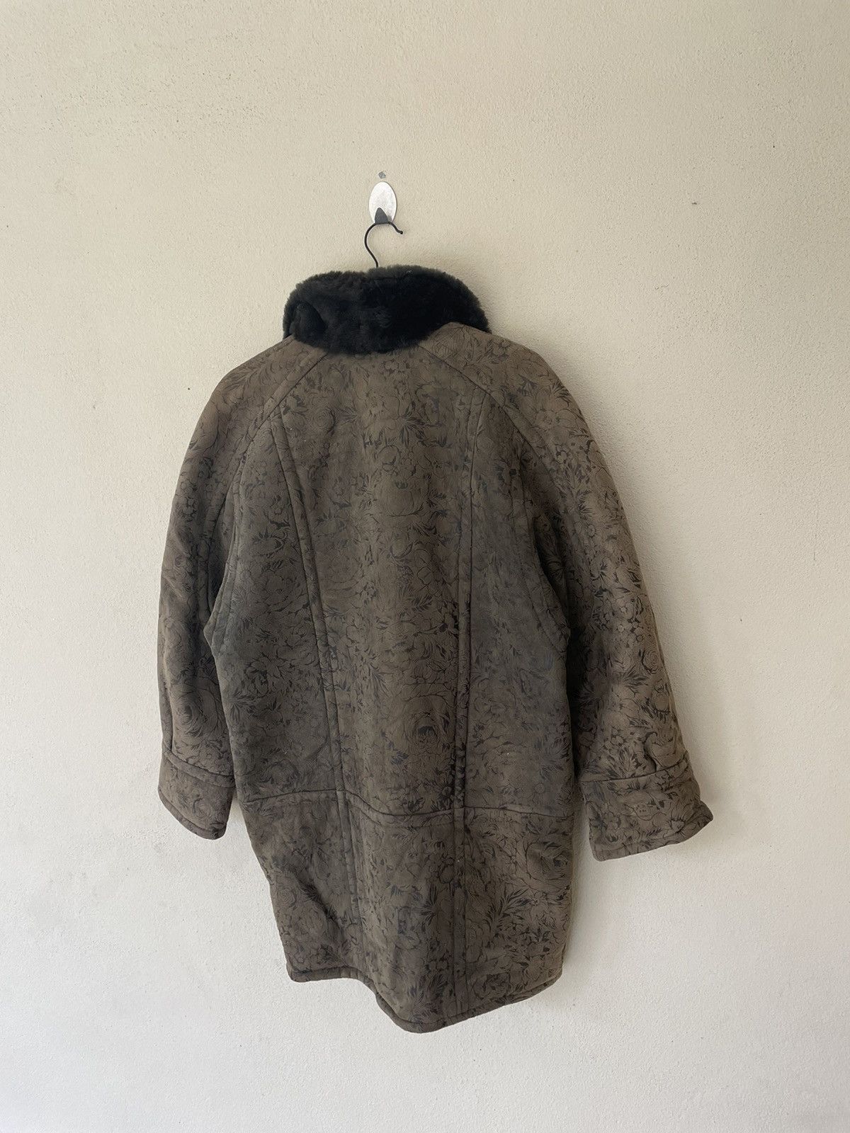 Genuine Leather × Vintage OVERPRINTED LE BUFFLE PARIS LEATHER SHEARLING JACKET Size US M / EU 48-50 / 2 - 6 Thumbnail