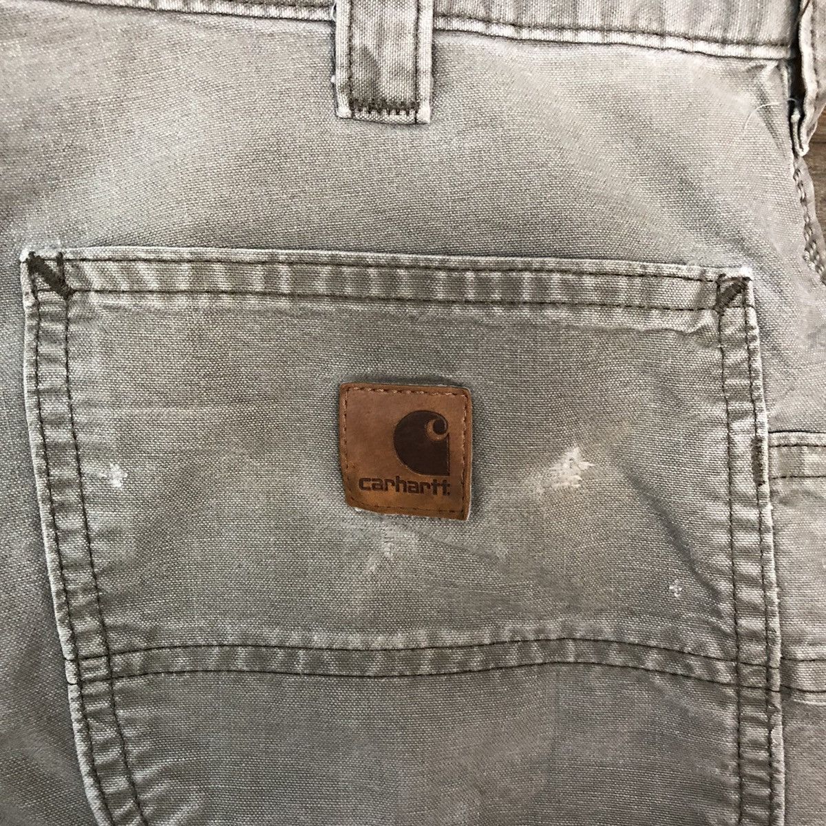 Carhartt Carhatt Grey multipocket painter cargo utility Pants #4567 Size US 35 - 6 Thumbnail